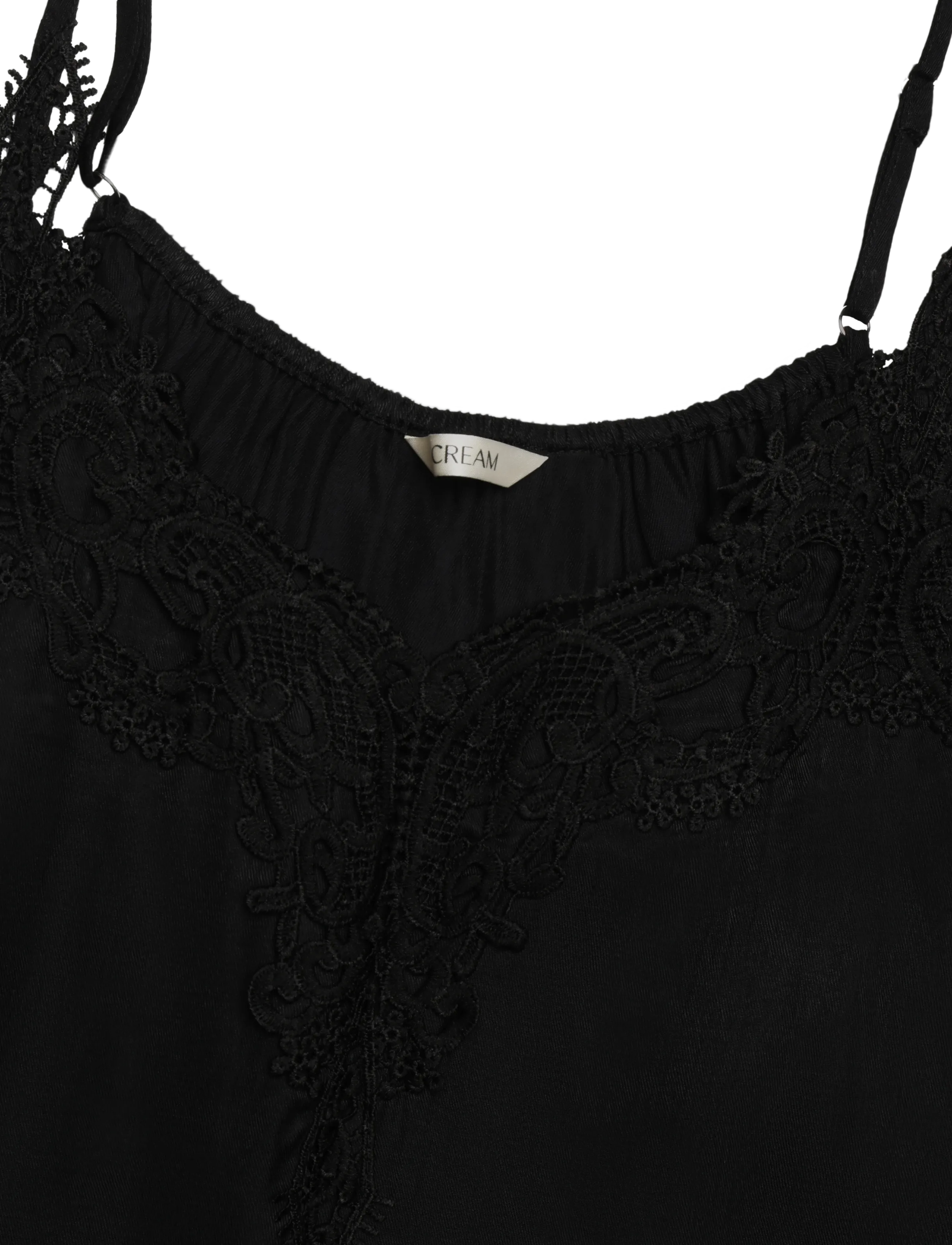Cream - CRAnna Long Top - varrukateta pluusid - pitch black - 2