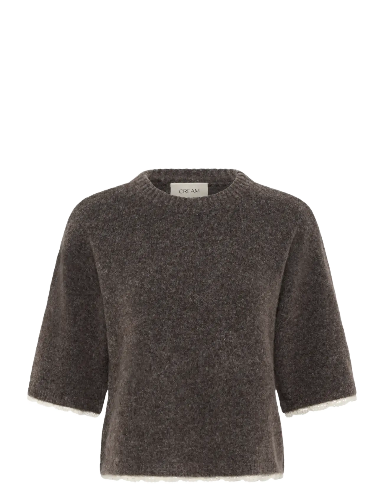 Cream CRKibana Knit Pullover - Knitwear - JAVA MELANGE / brown