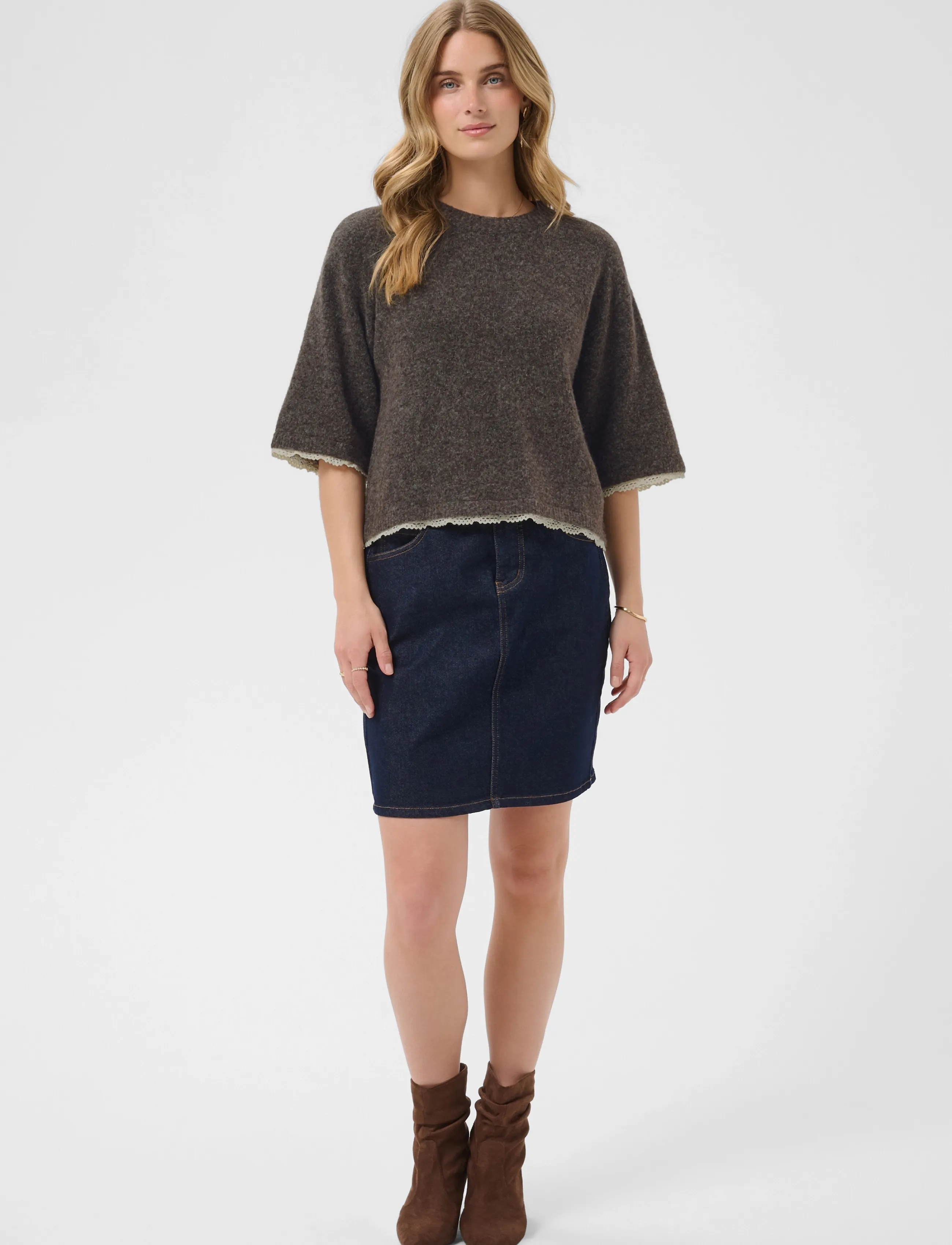 Cream - CRKibana Knit Pullover - java melange - 3