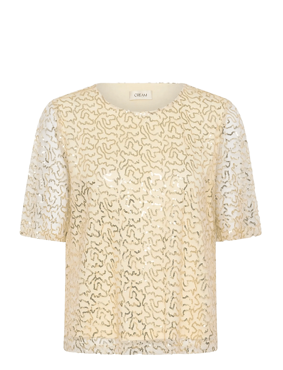 Cream - CRShima Blouse - champagne glitter - 0