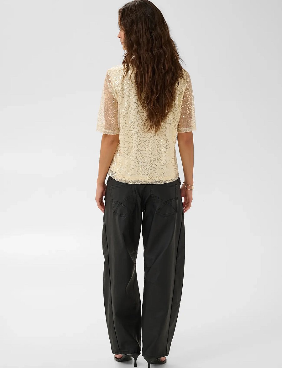 Cream - CRShima Blouse - champagne glitter - 4