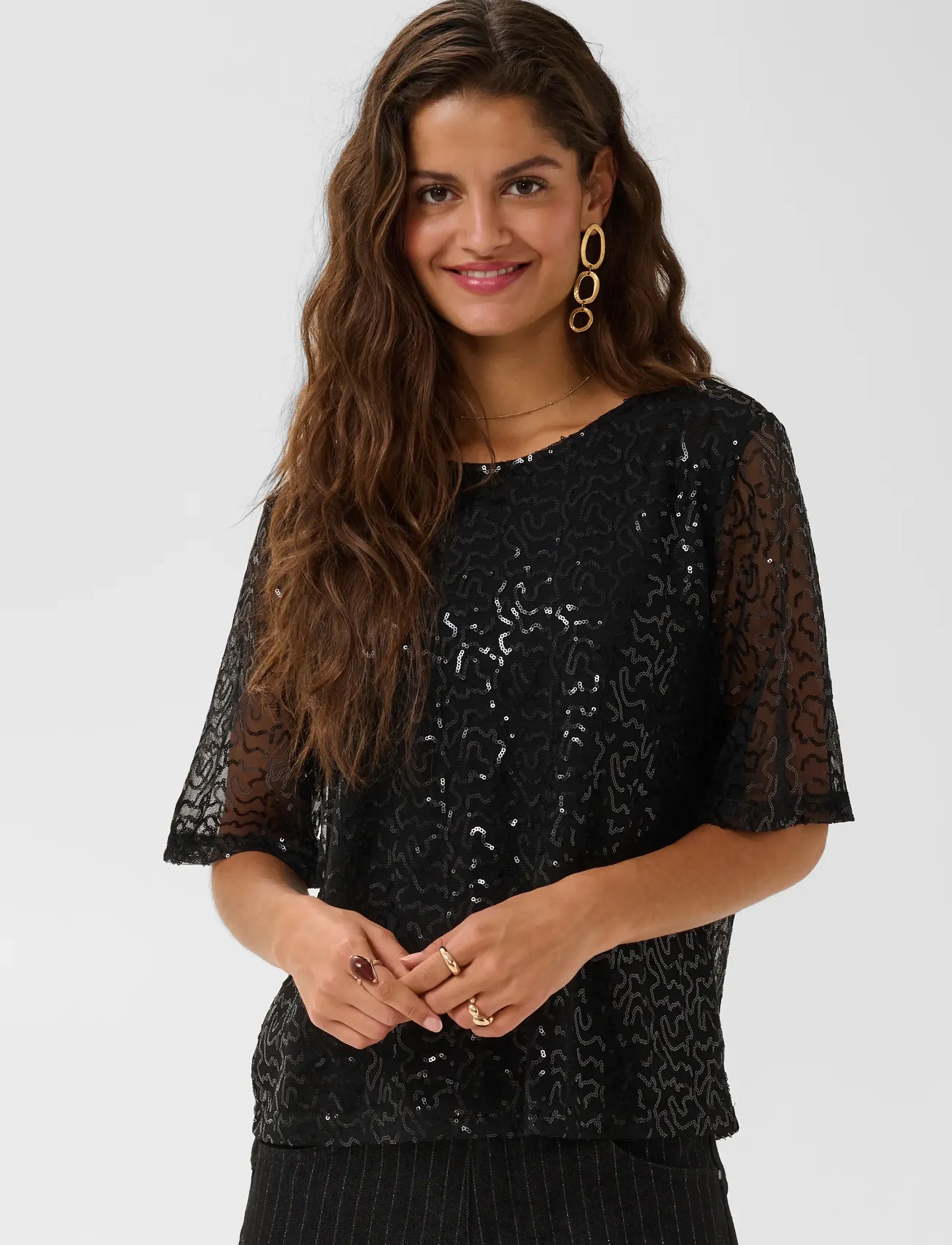 Cream - CRShima Blouse - pitch black - 2
