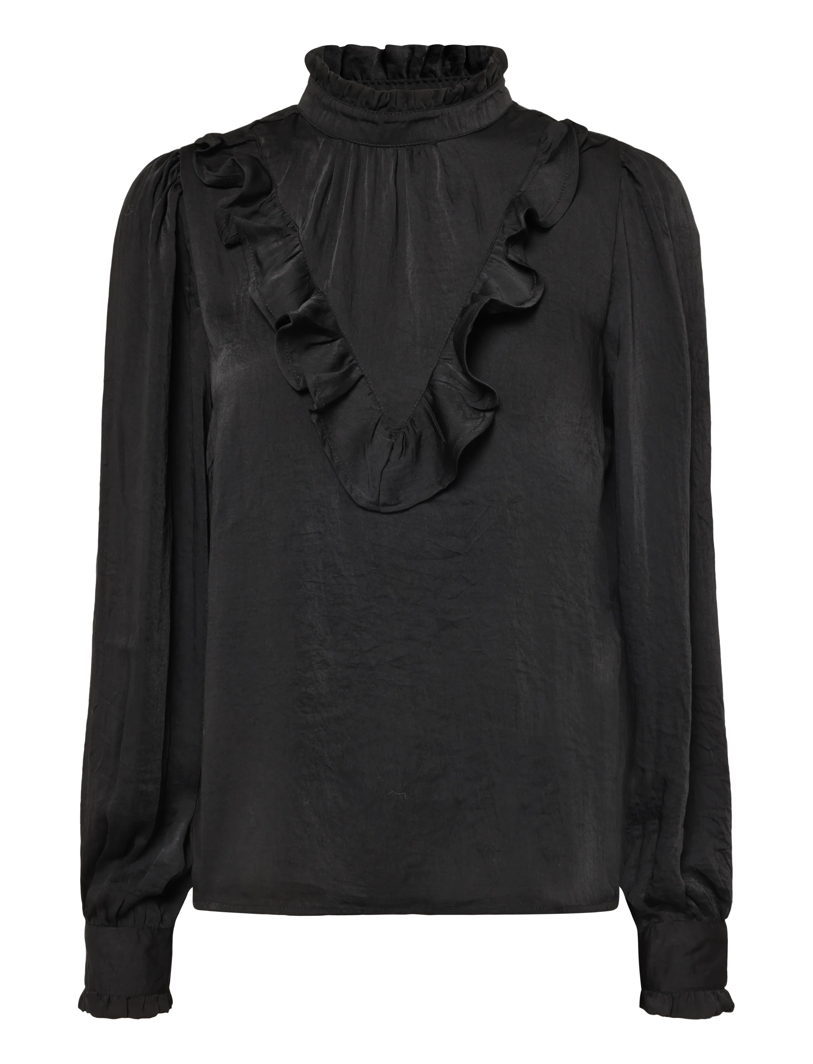Cream CRSaffa Blouse - Riided - PITCH BLACK / black