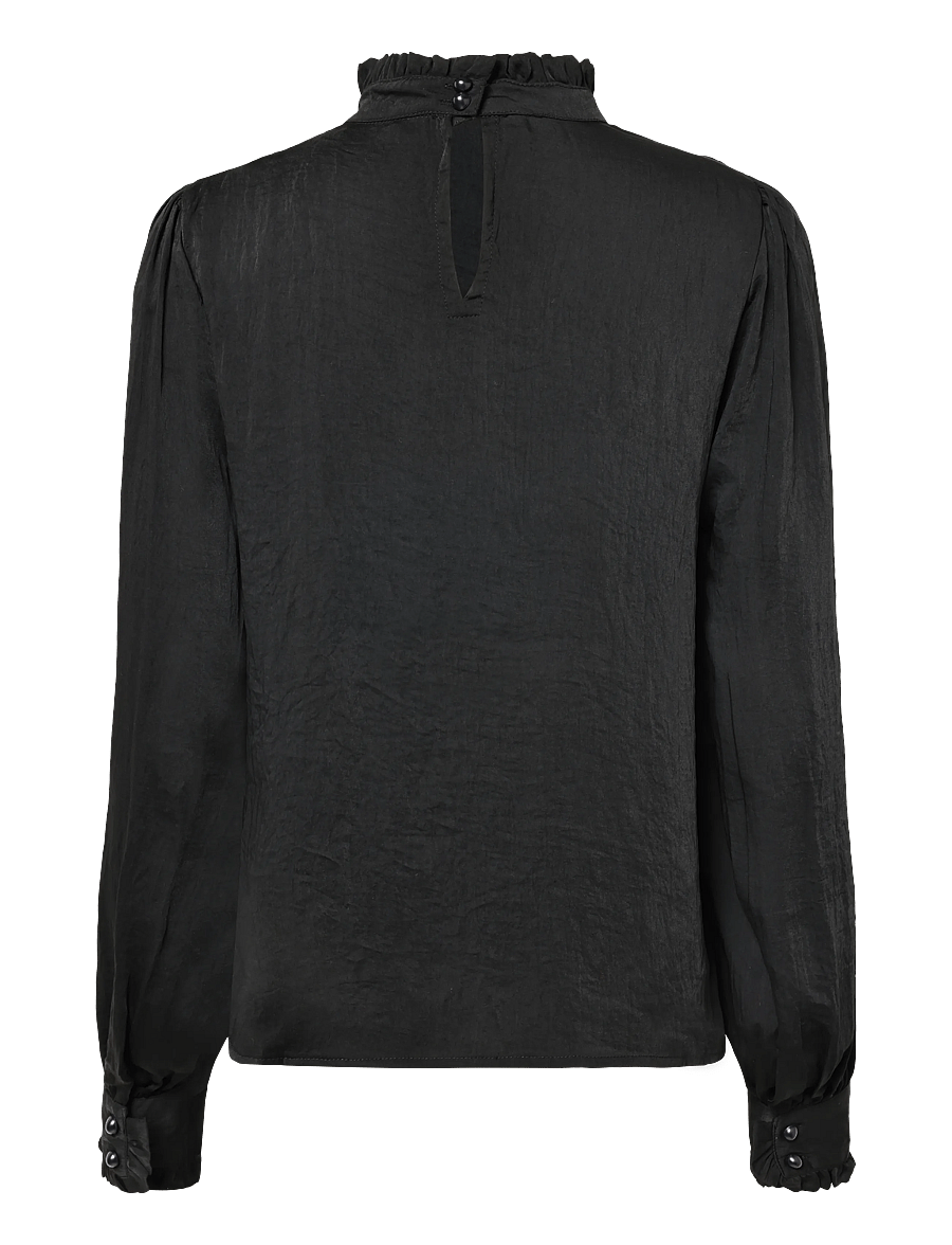 Cream - CRSaffa Blouse - pikkade varrukatega pluusid - pitch black - 1