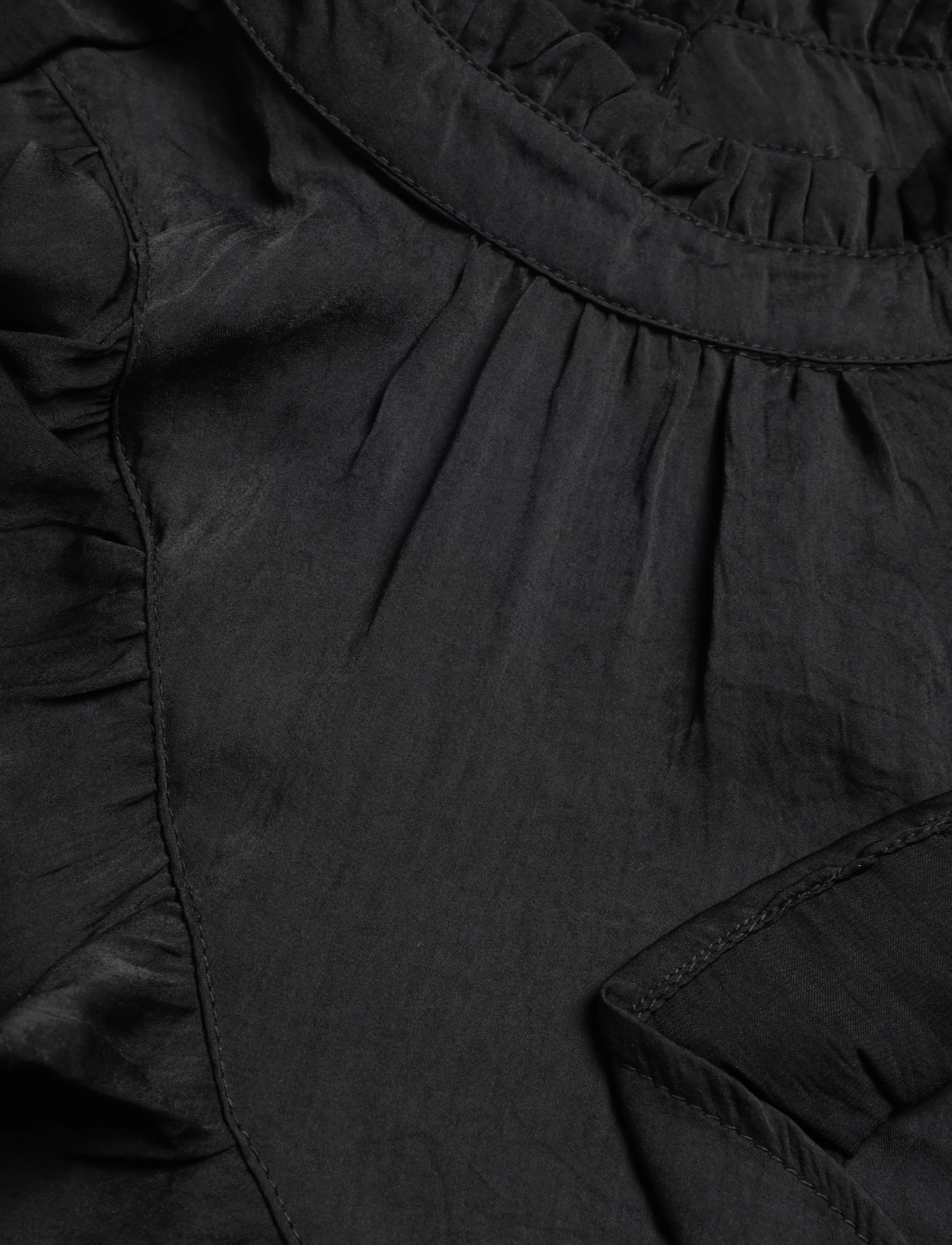 Cream - CRSaffa Blouse - pikkade varrukatega pluusid - pitch black - 2