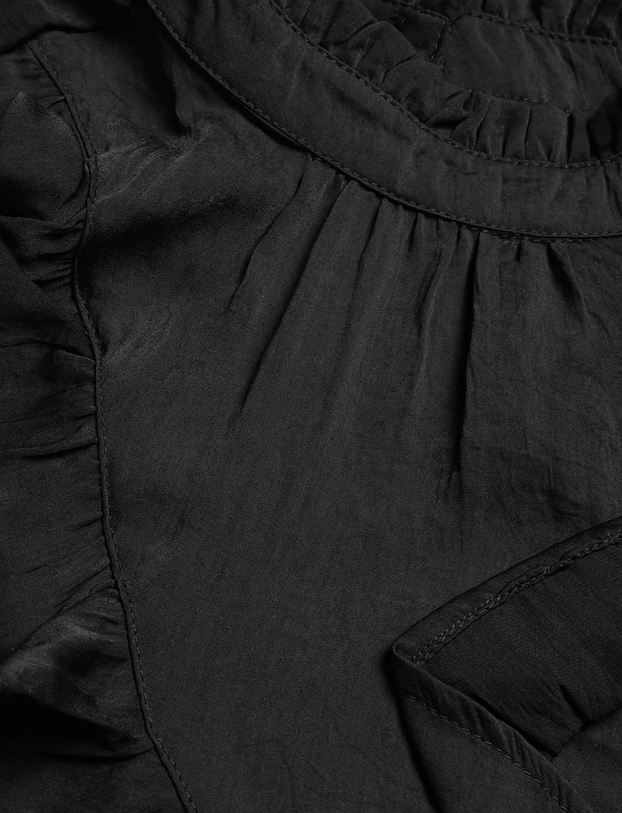 Cream - CRSaffa Blouse - pikkade varrukatega pluusid - pitch black - 2