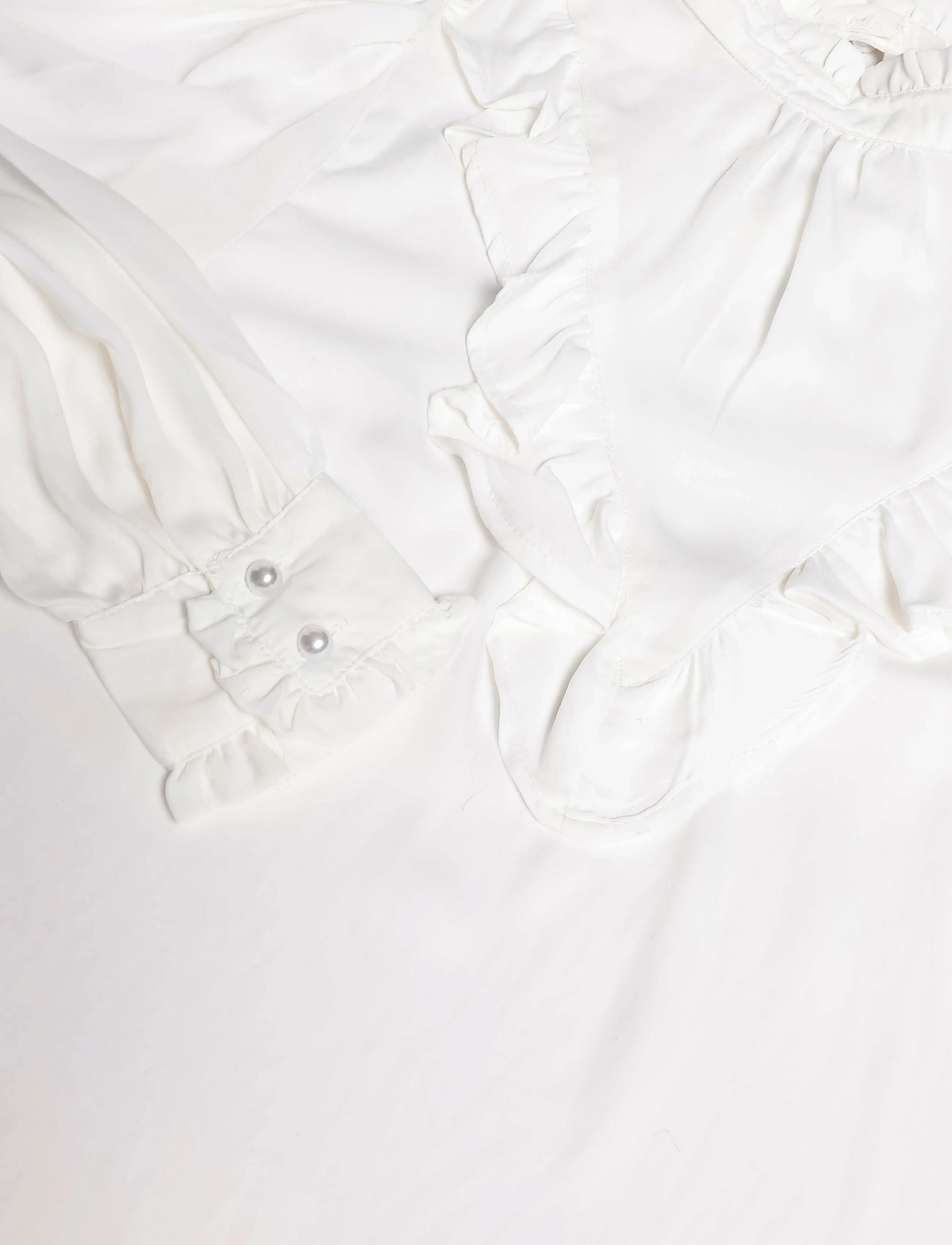 Cream - CRSaffa Blouse - pikkade varrukatega pluusid - snow white - 2