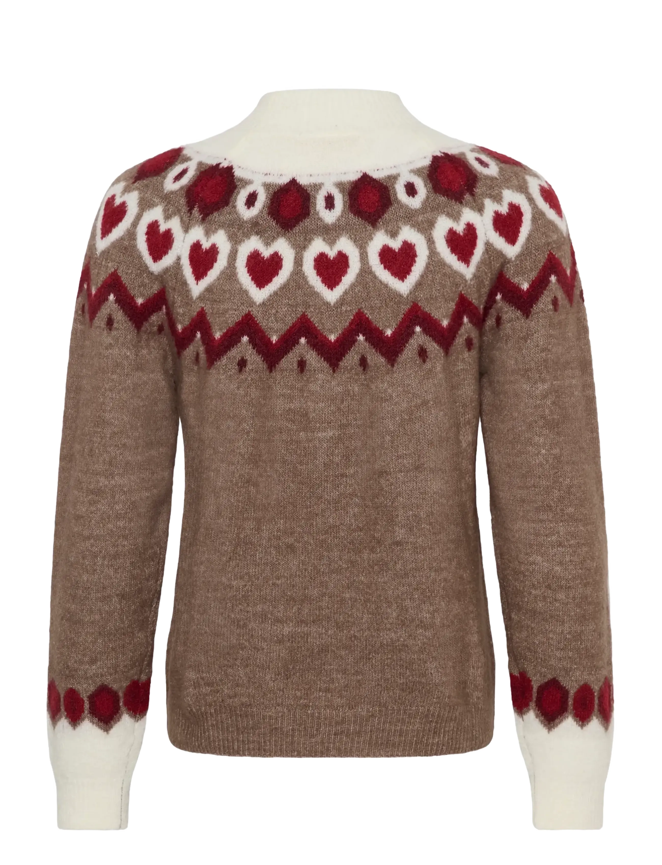 Cream - CRCherrie Knit Pullover - stickade tröjor - fossila - 1