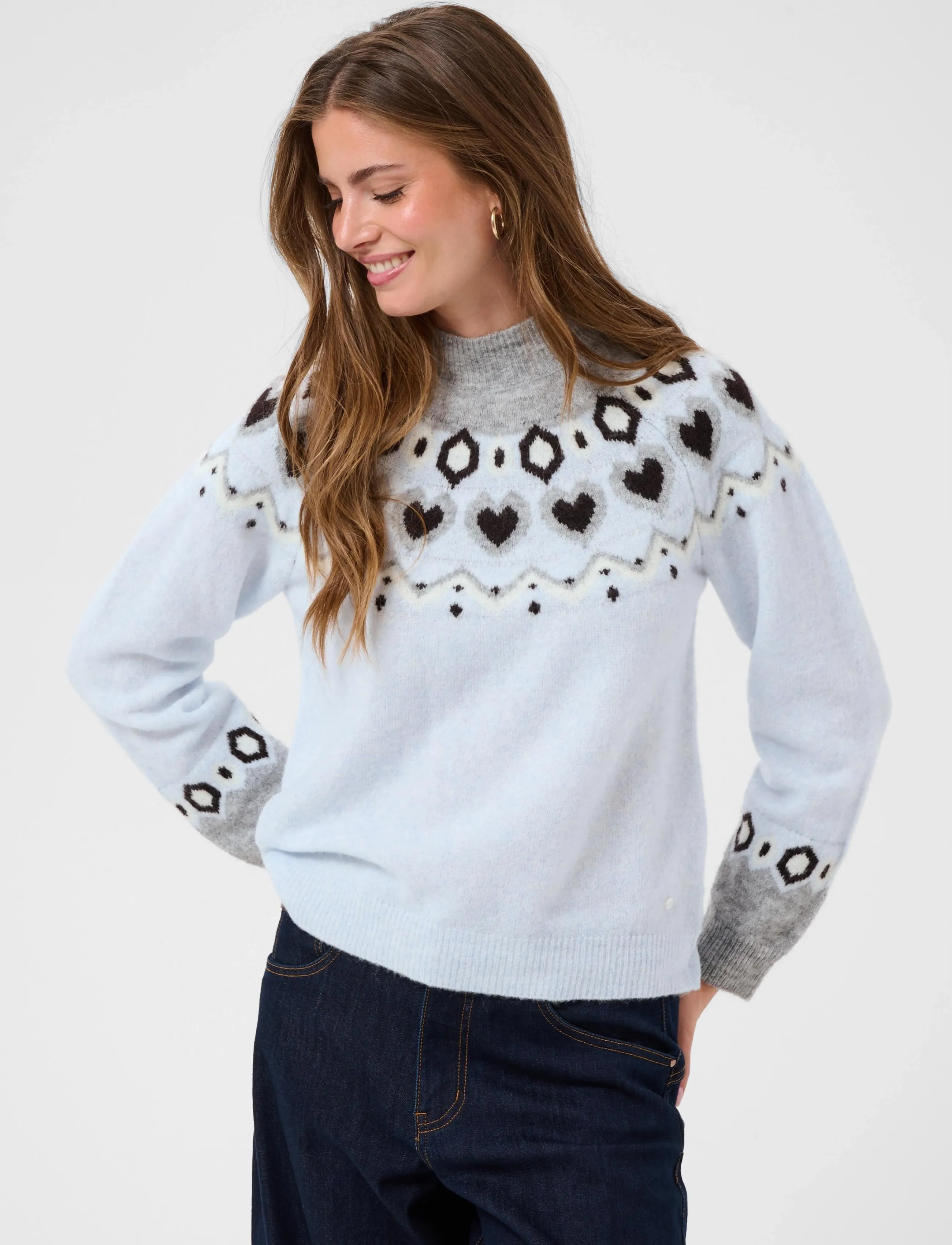 Cream - CRCherrie Knit Pullover - stickade tröjor - plein air - 1