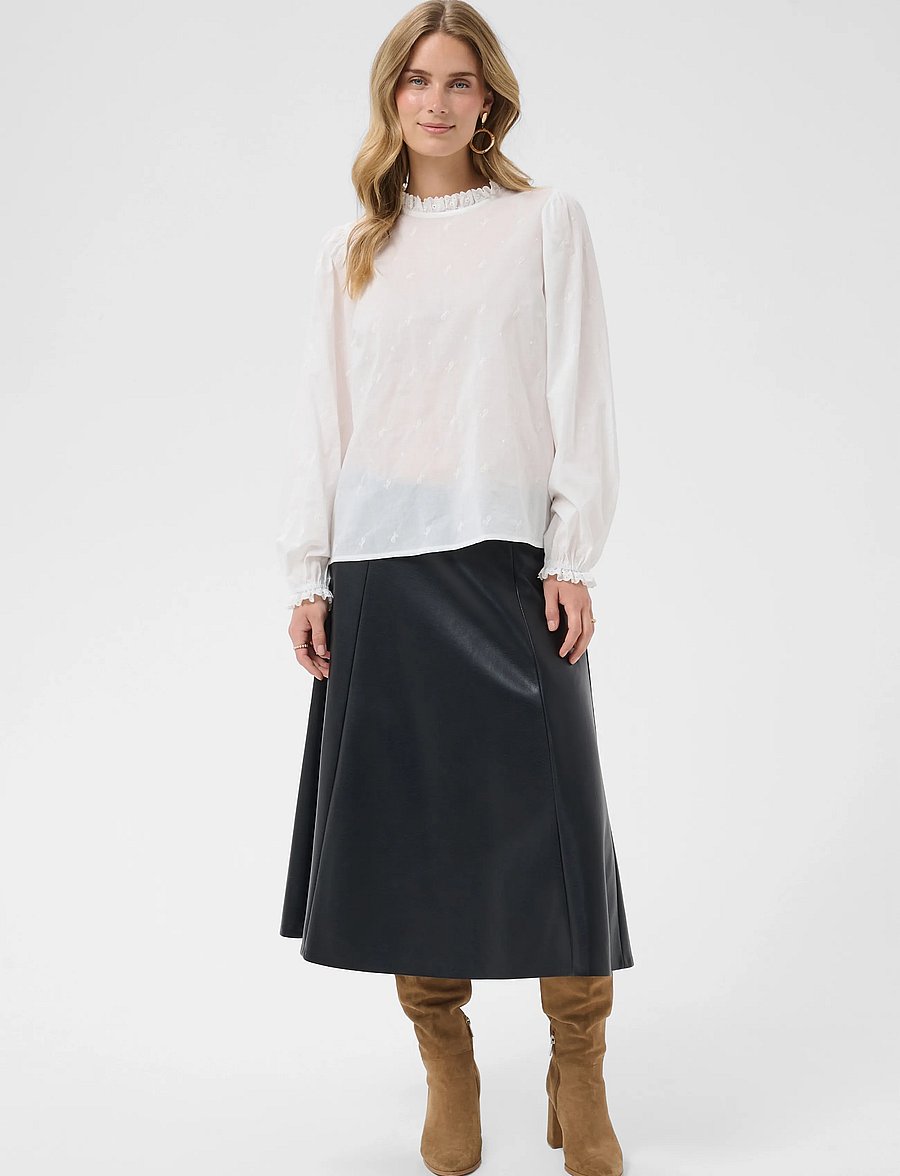 Cream - CRKalikah blouse - langärmelige blusen - snow white - 3