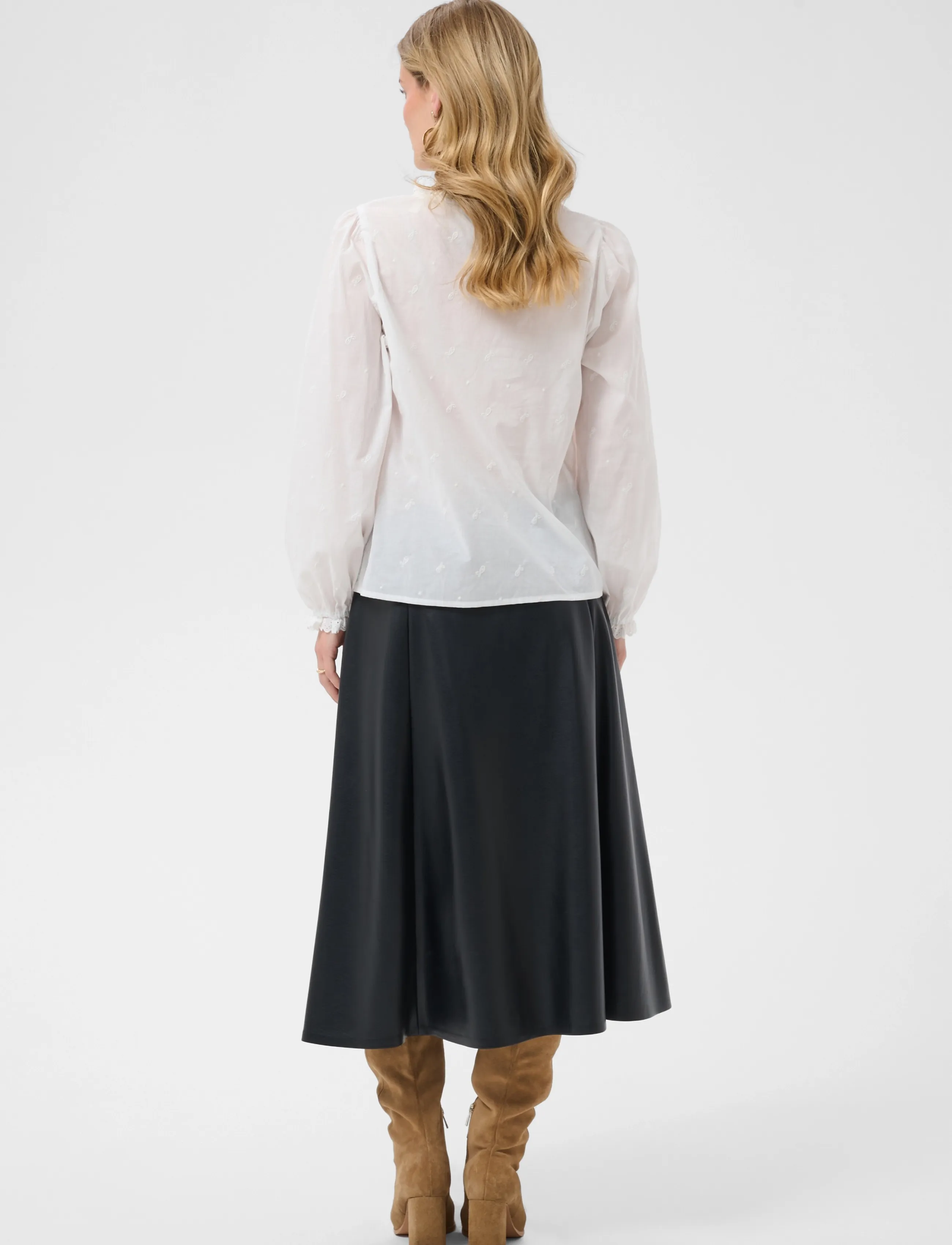 Cream - CRKalikah blouse - langärmelige blusen - snow white - 4