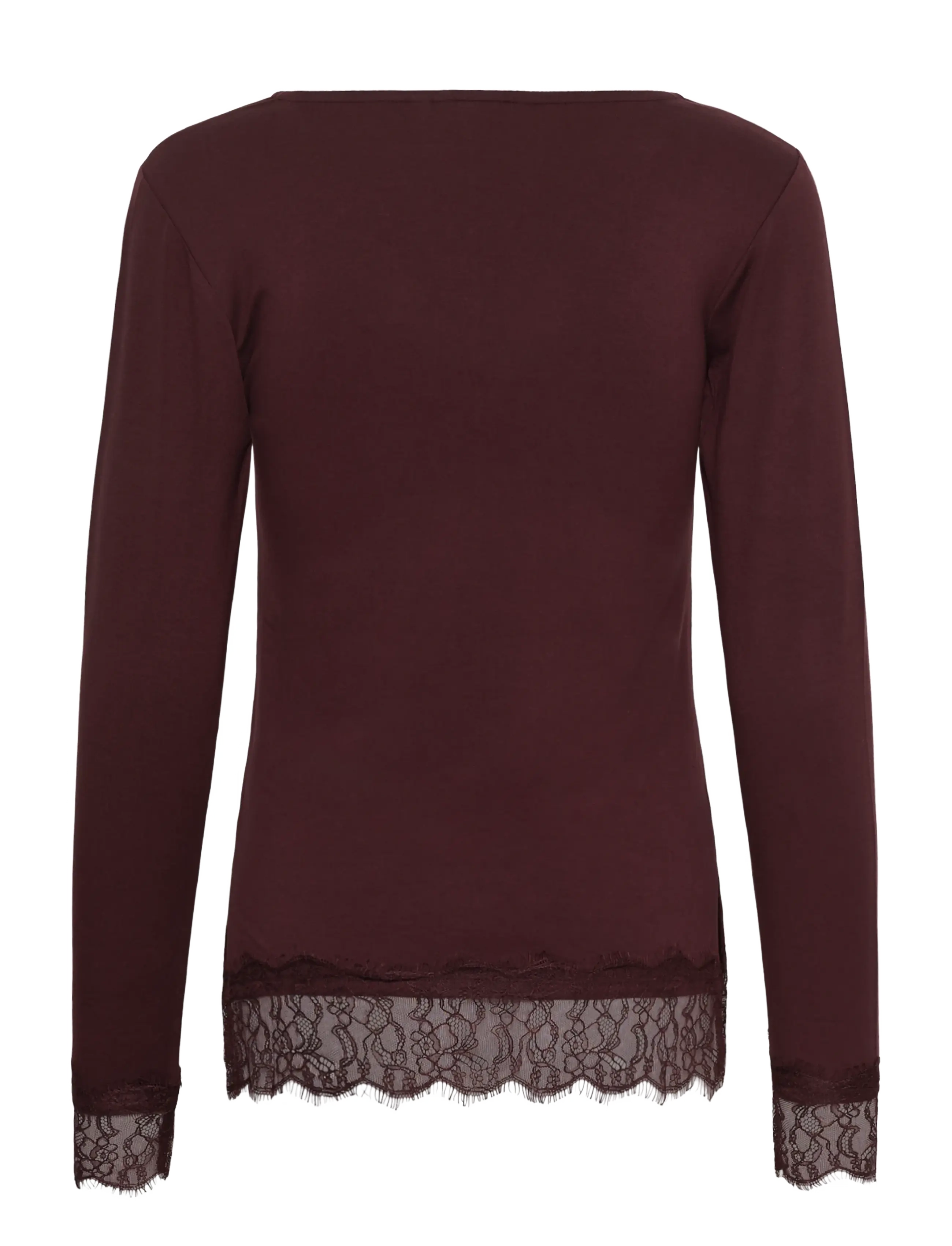 Cream - CRAlvaia LS Lace Tshirt - autumn clothing - fudge - 1
