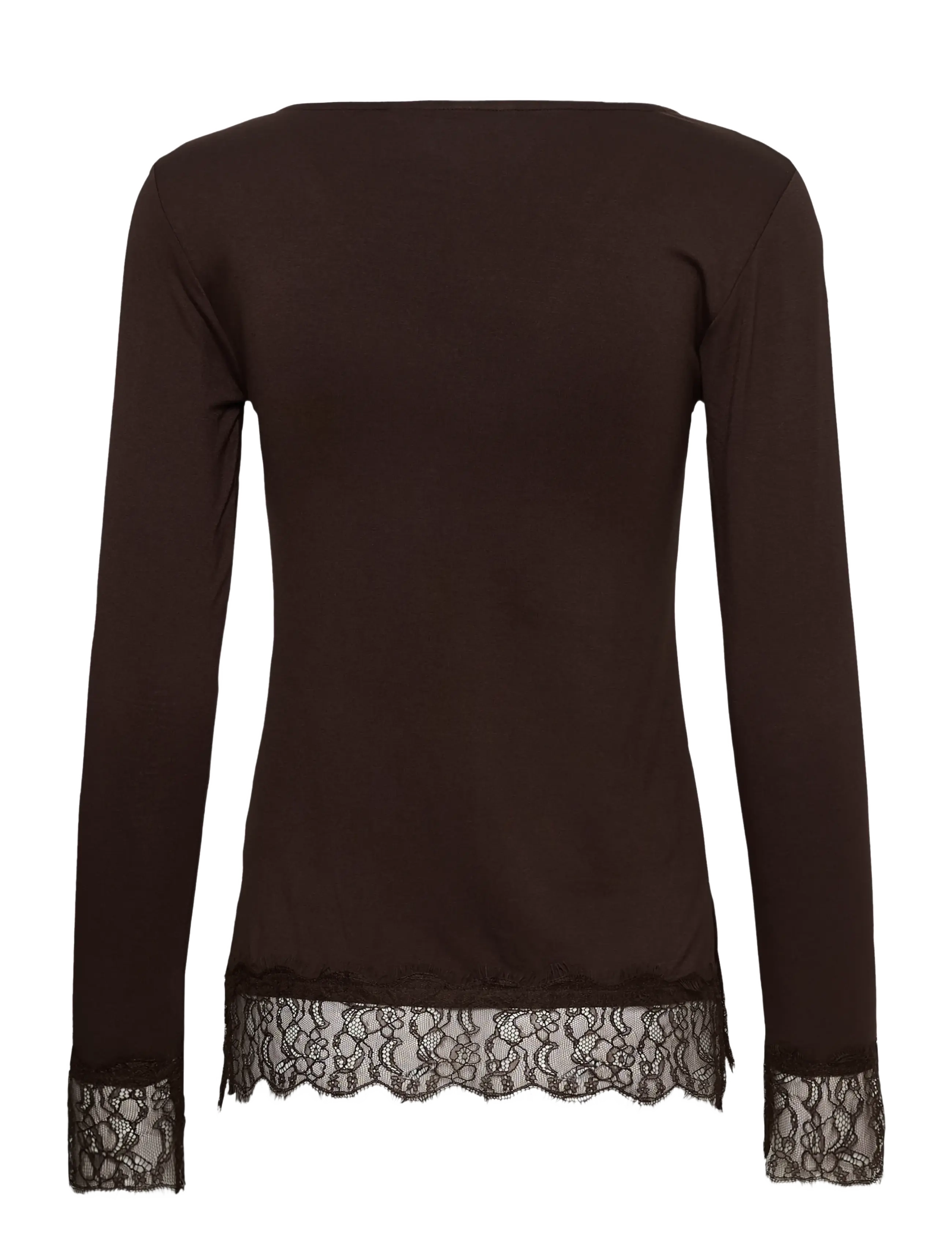 Cream - CRAlvaia LS Lace Tshirt - pikkade varrukatega topid - java - 1
