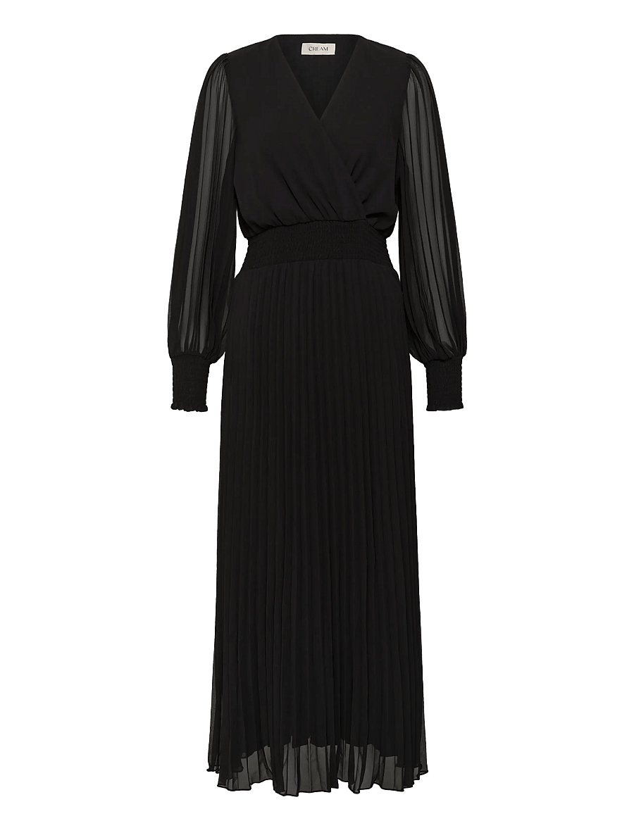 Cream - CRAluna Puff Sleeve Dress - pitch black - 0