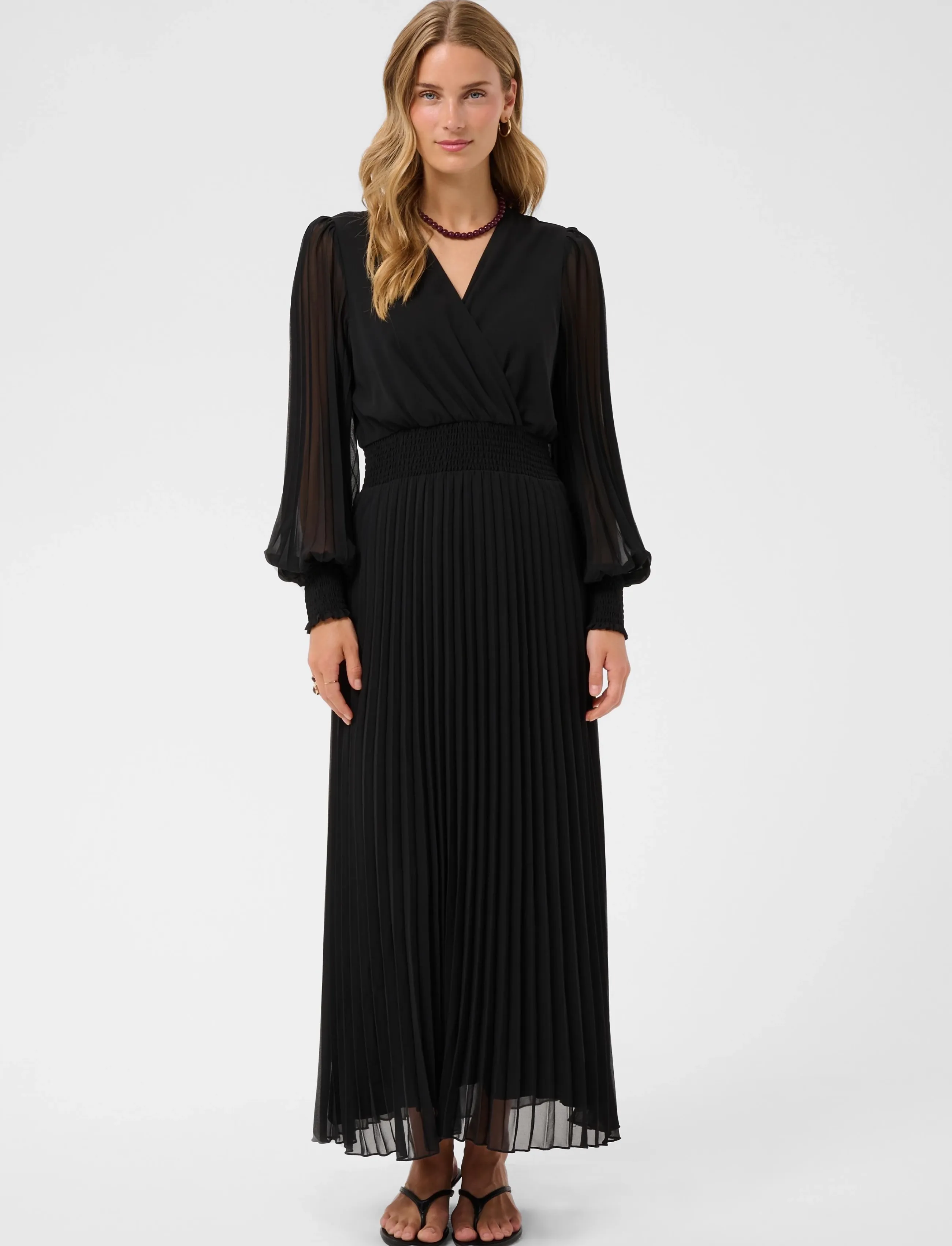 Cream - CRAluna Puff Sleeve Dress - pitch black - 2