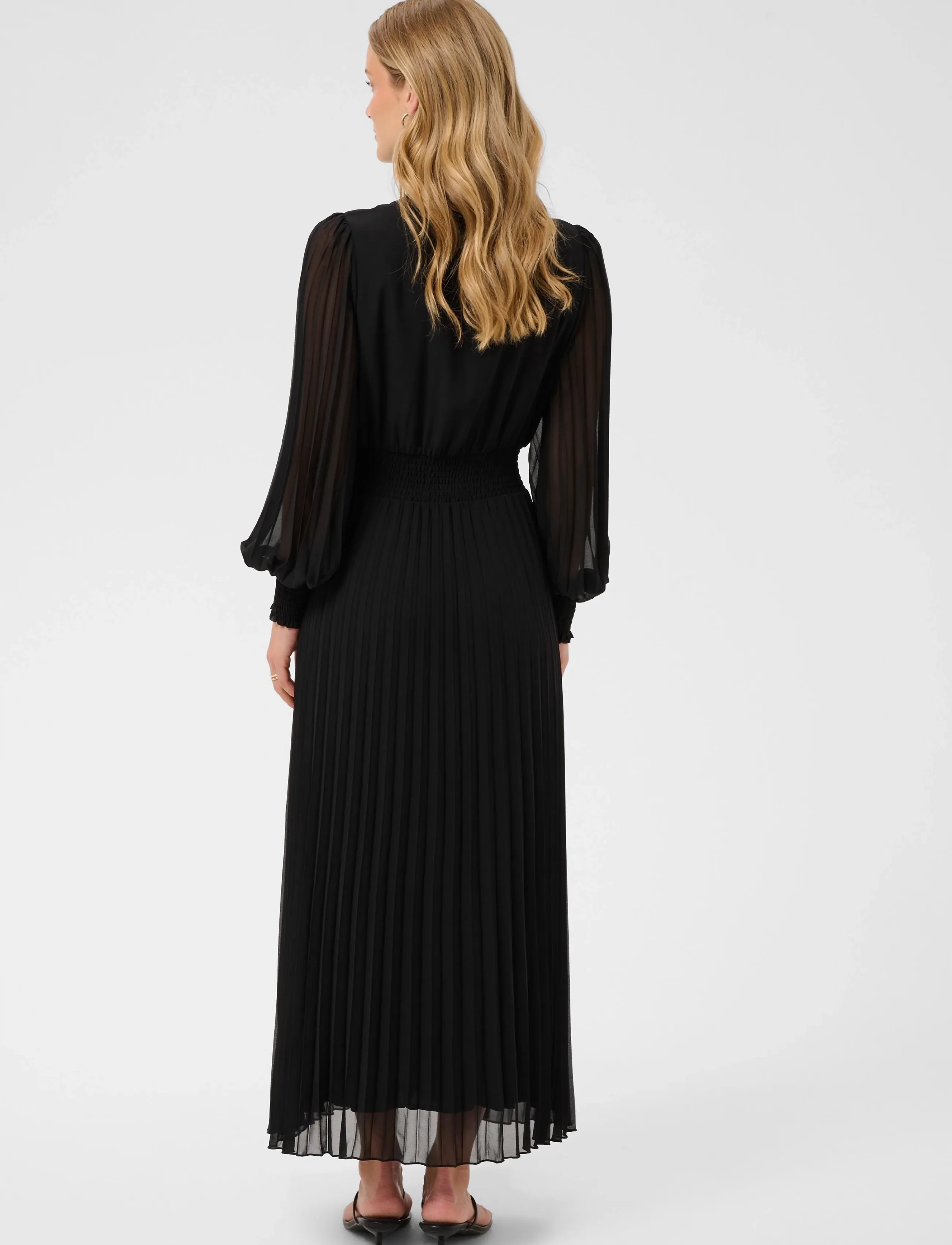 Cream - CRAluna Puff Sleeve Dress - pitch black - 3