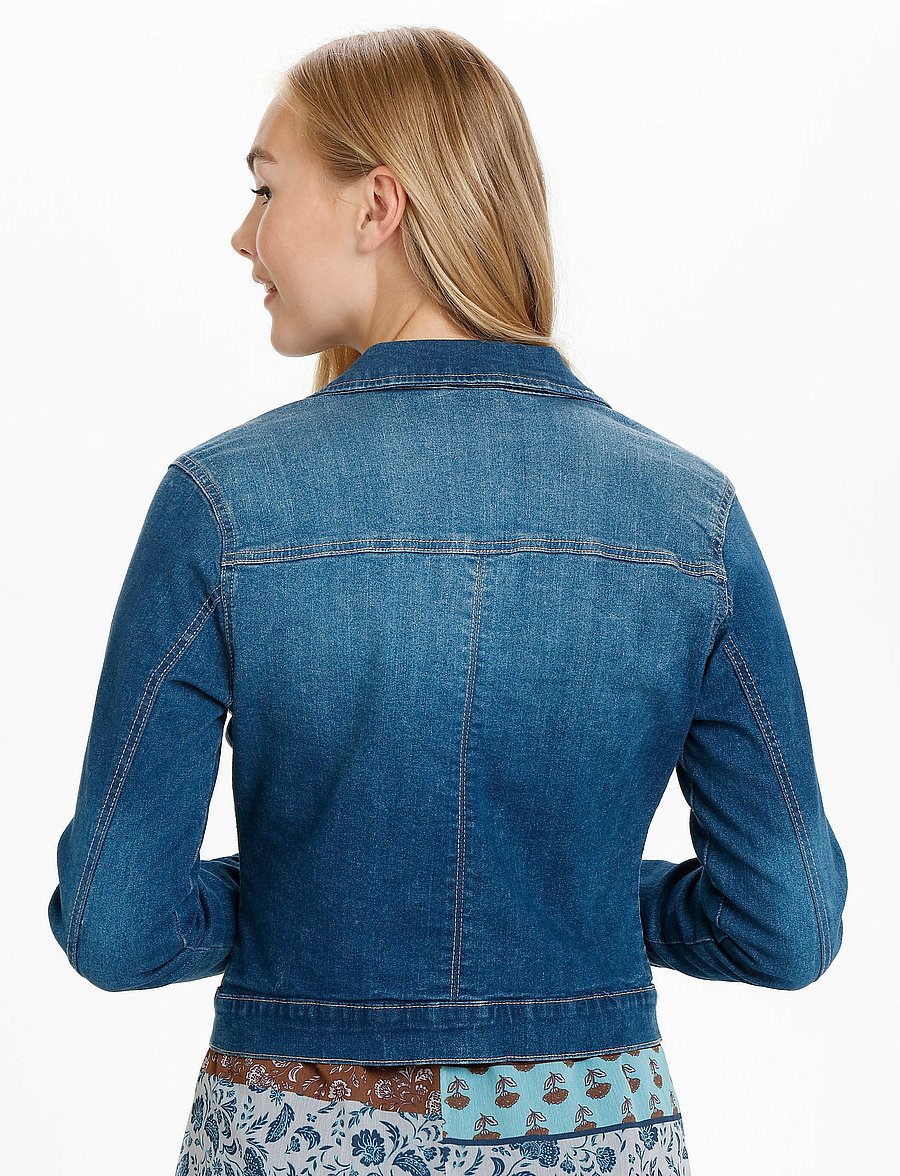 Cream - Lisa Denim Jacket - forårsjakker - rich blue denim - 5