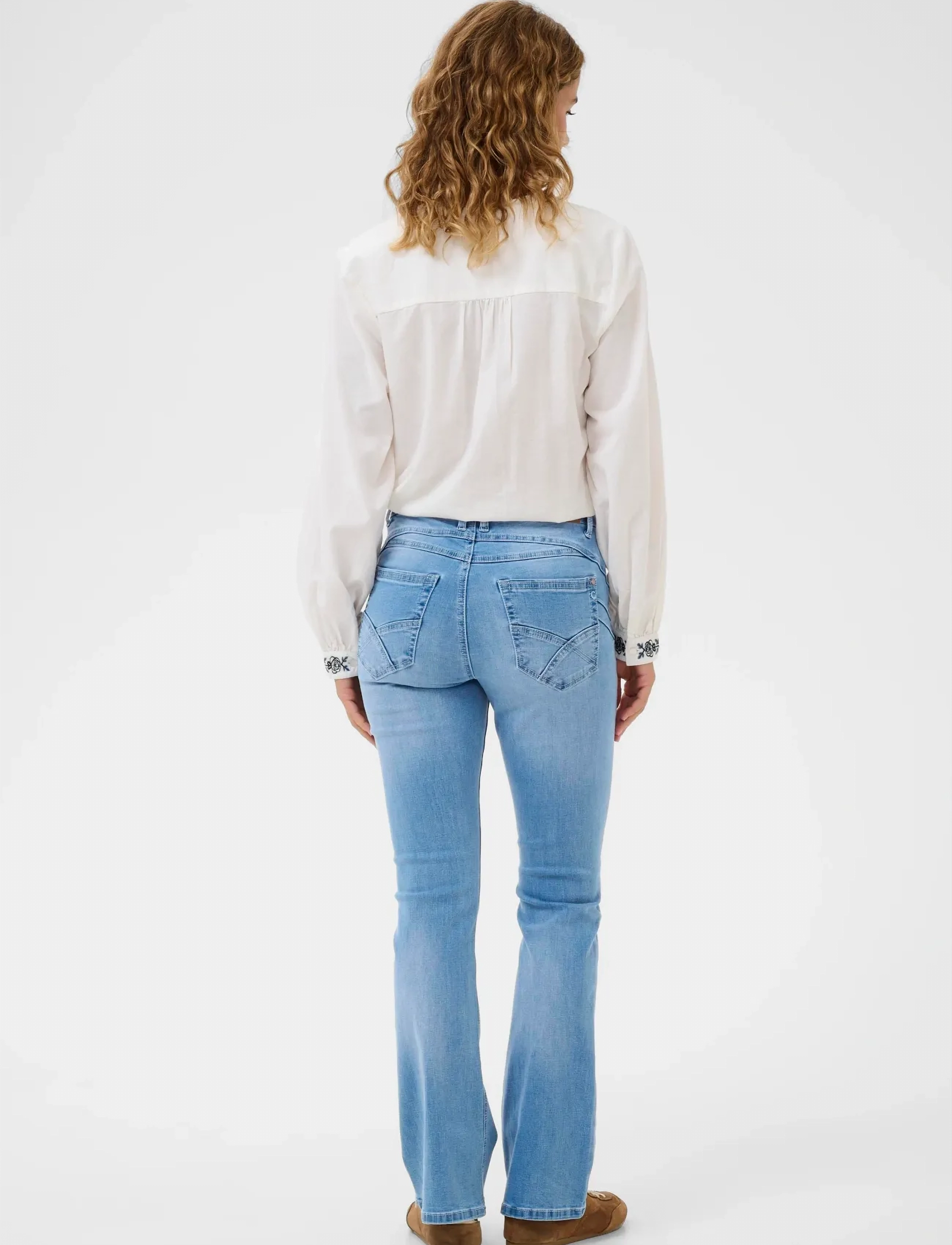 Cream - CRAmalie Bootcut Jeans - Shape Fit - bootcut-jeans - cleveland light blue denim - 4