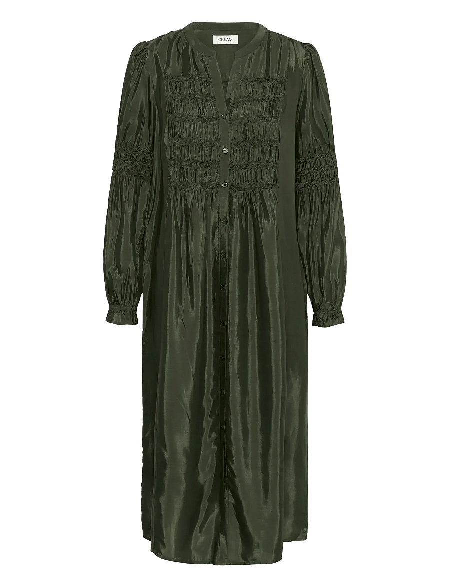 Cream - CRHenva Shirt Dress - sukienki koszulowe - rifle green - 1