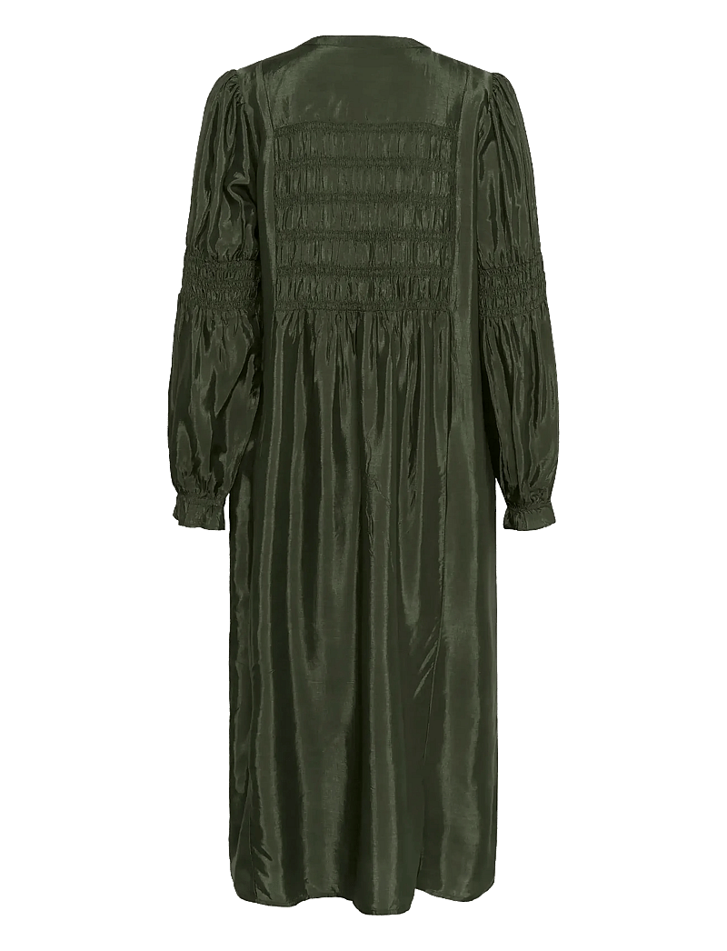 Cream - CRHenva Shirt Dress - paitamekot - rifle green - 2