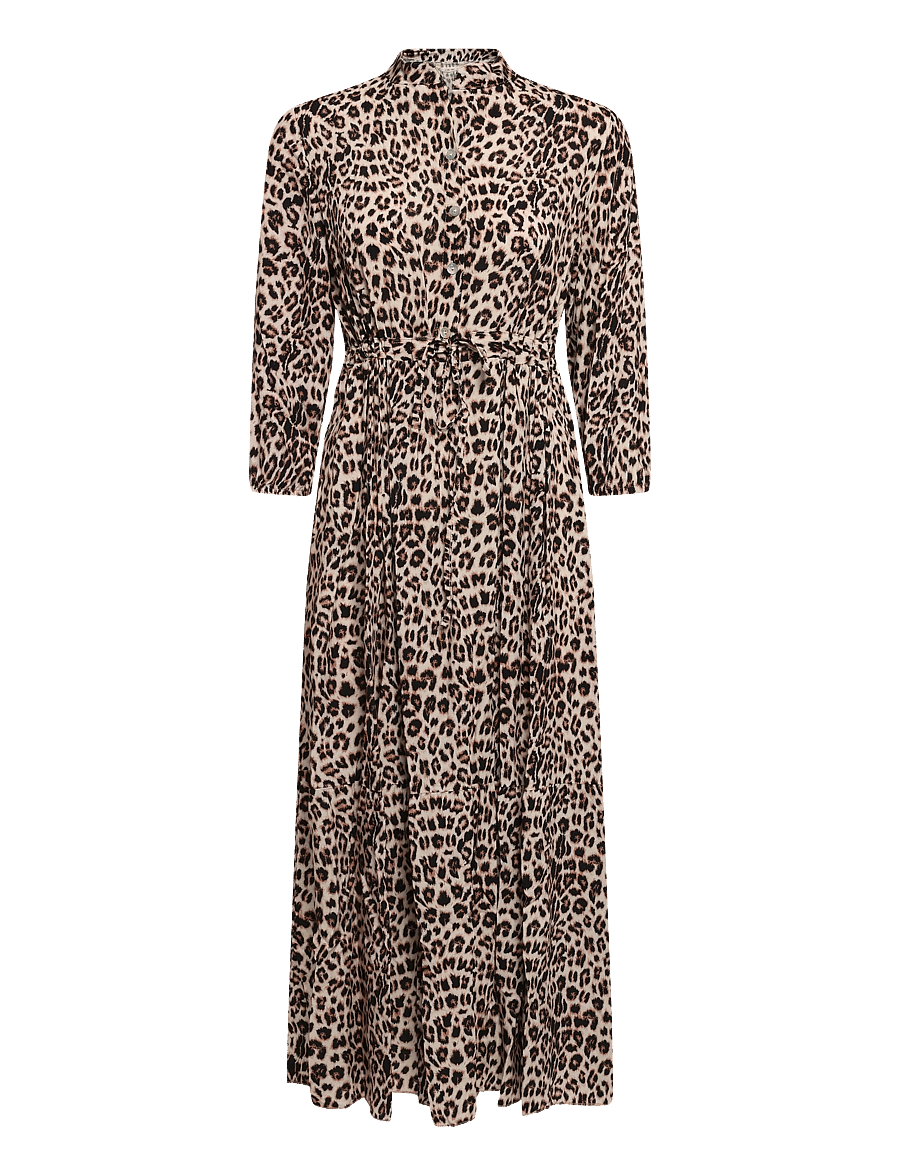 Cream - CRAlora Long Dress - hemdkleider - animal neutral - 0