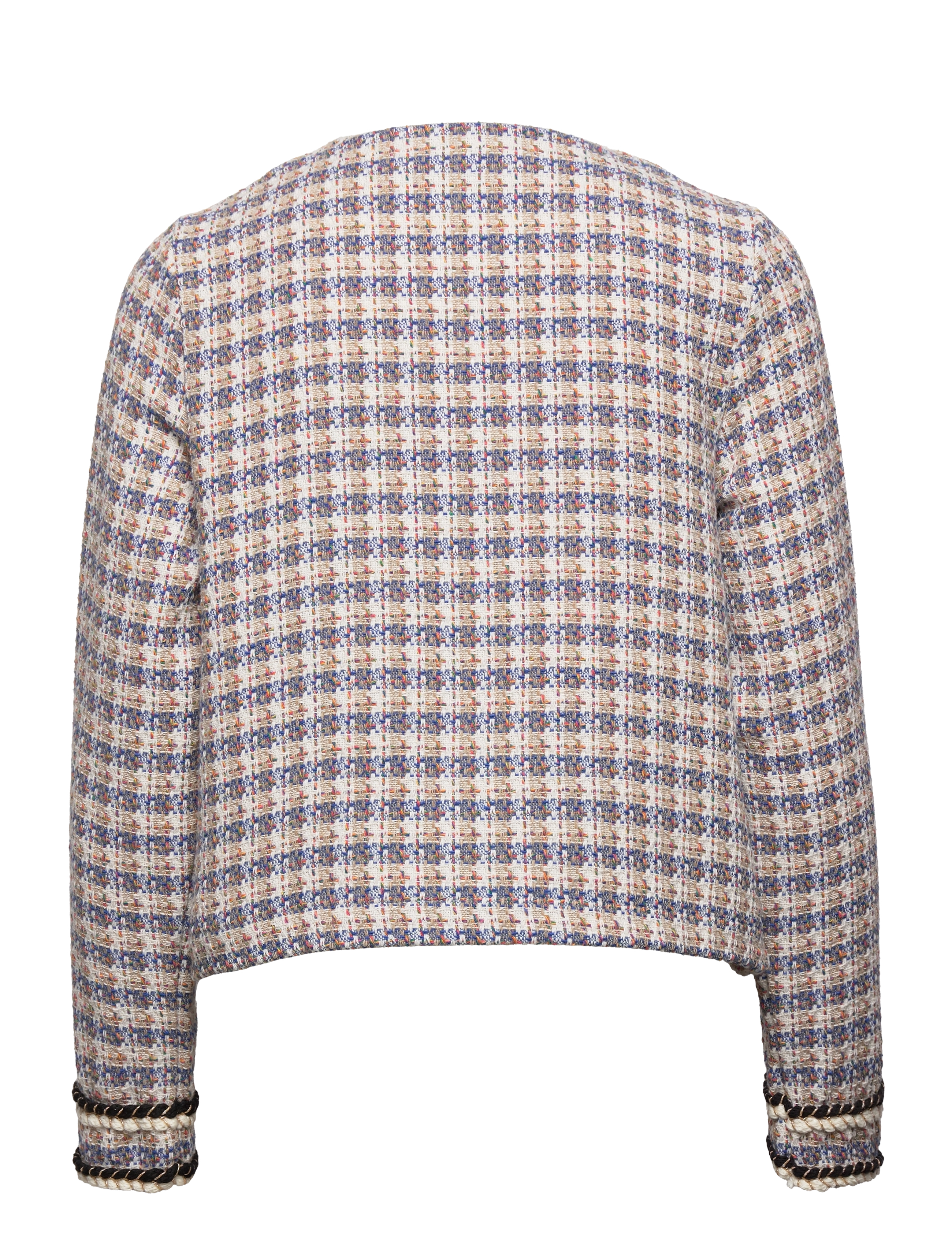 Cream - CRTallah boucle jacket - blue boucle check - 1