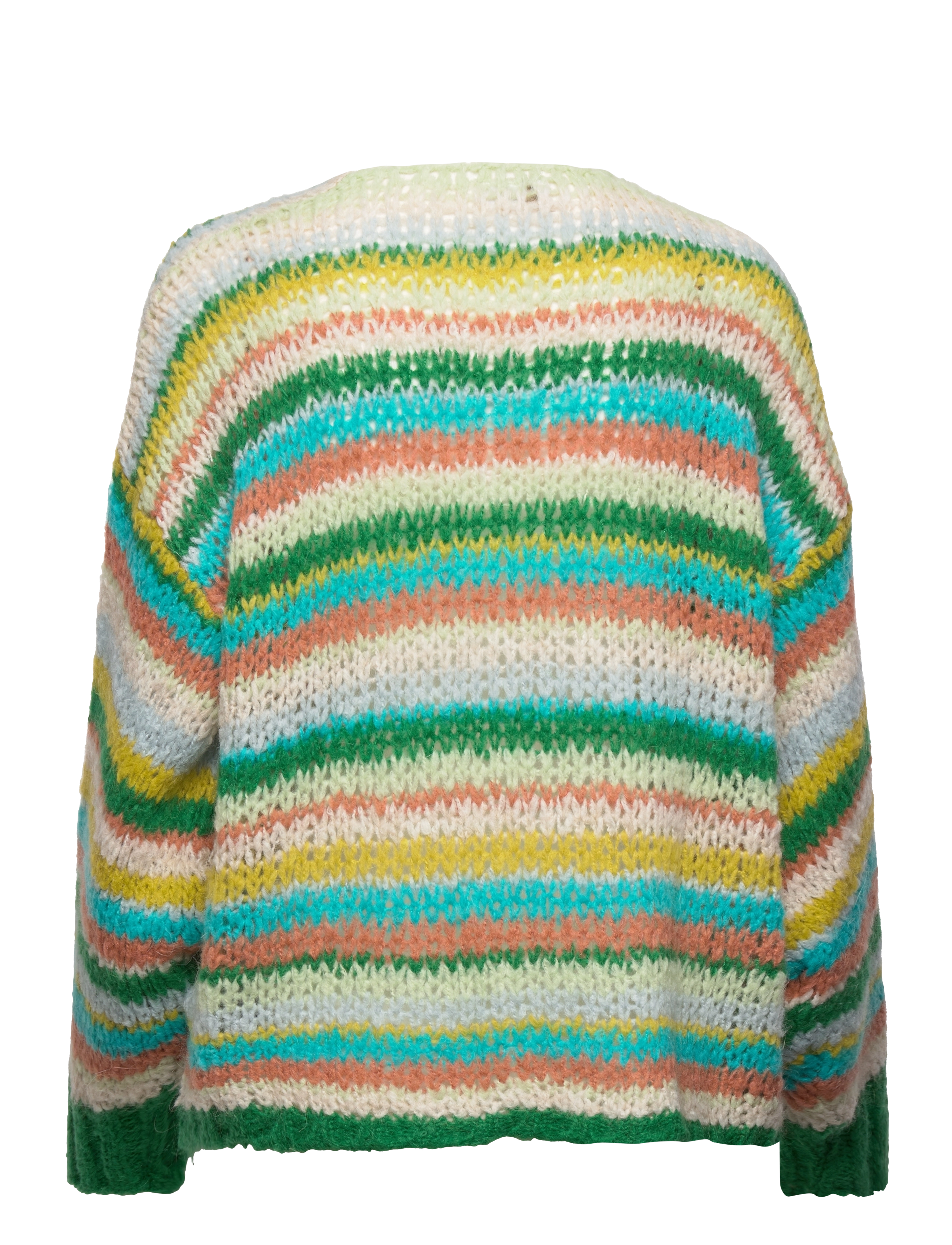Cream - CRVillis Knit Cardigan - green stripe - 1
