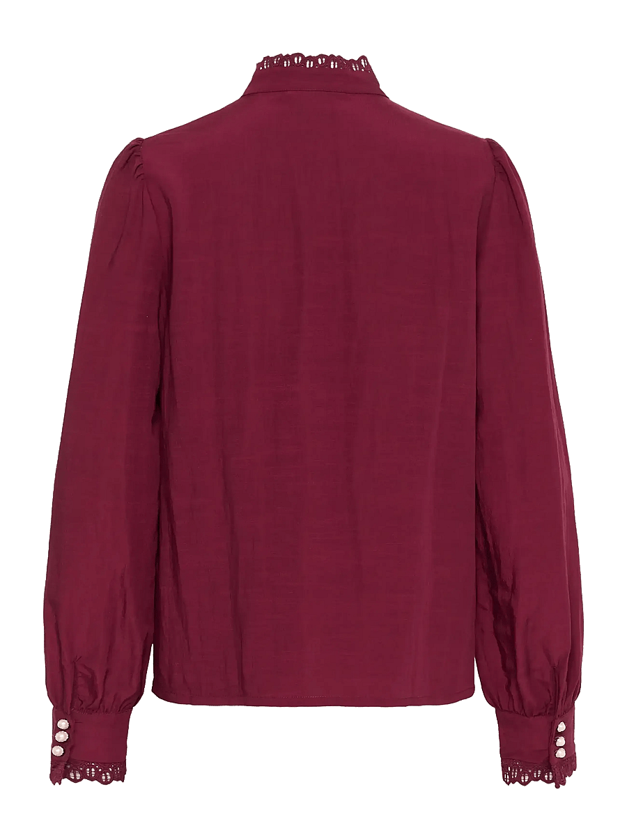 Cream - CRPia Shirt - krekli ar garām piedurknēm - zinfandel - 2