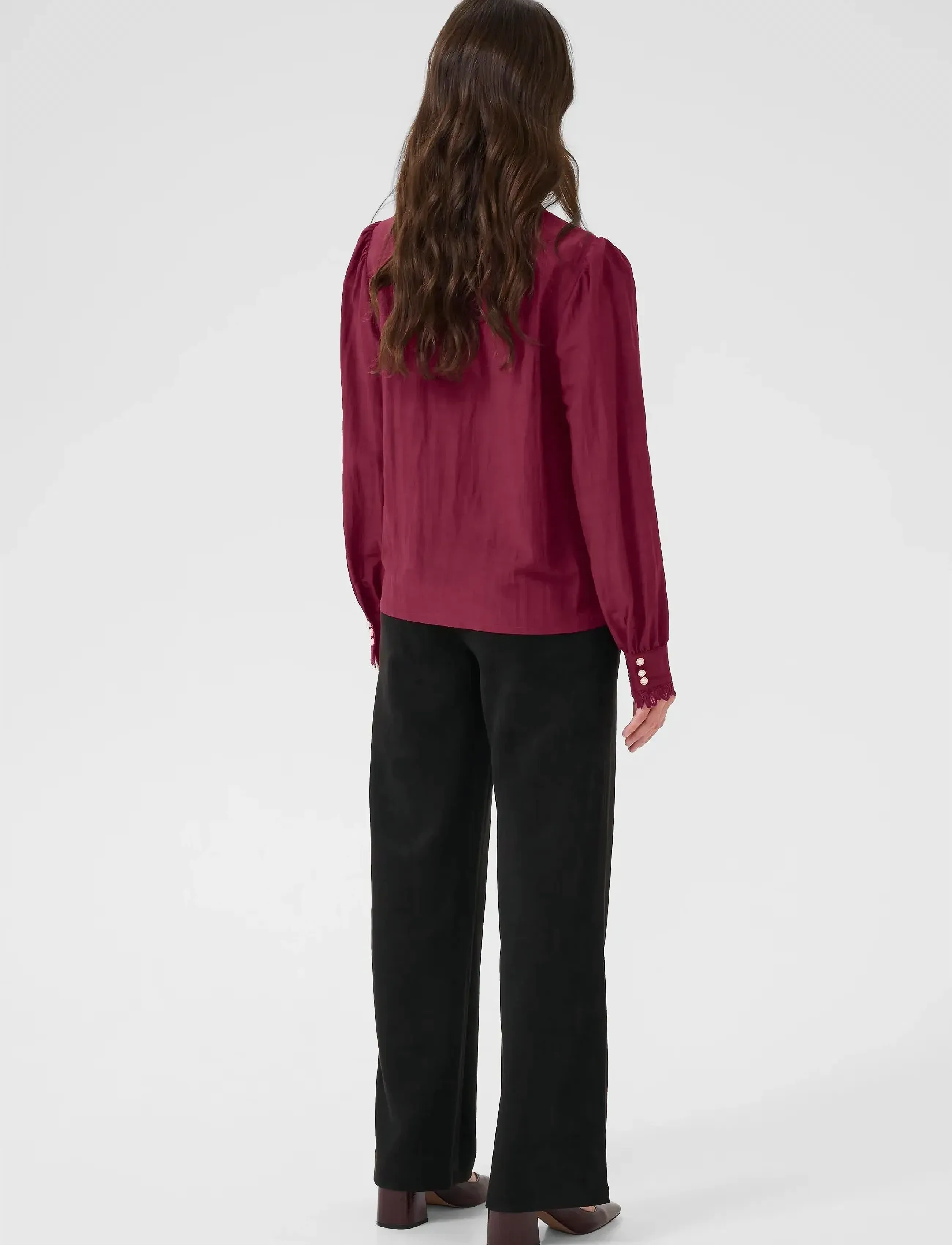 Cream - CRPia Shirt - langærmede skjorter - zinfandel - 4
