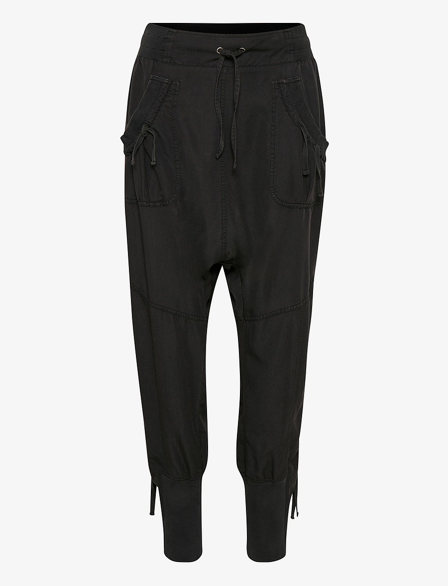 Cream - Nanna pants - kitsad püksid - solid black - 1