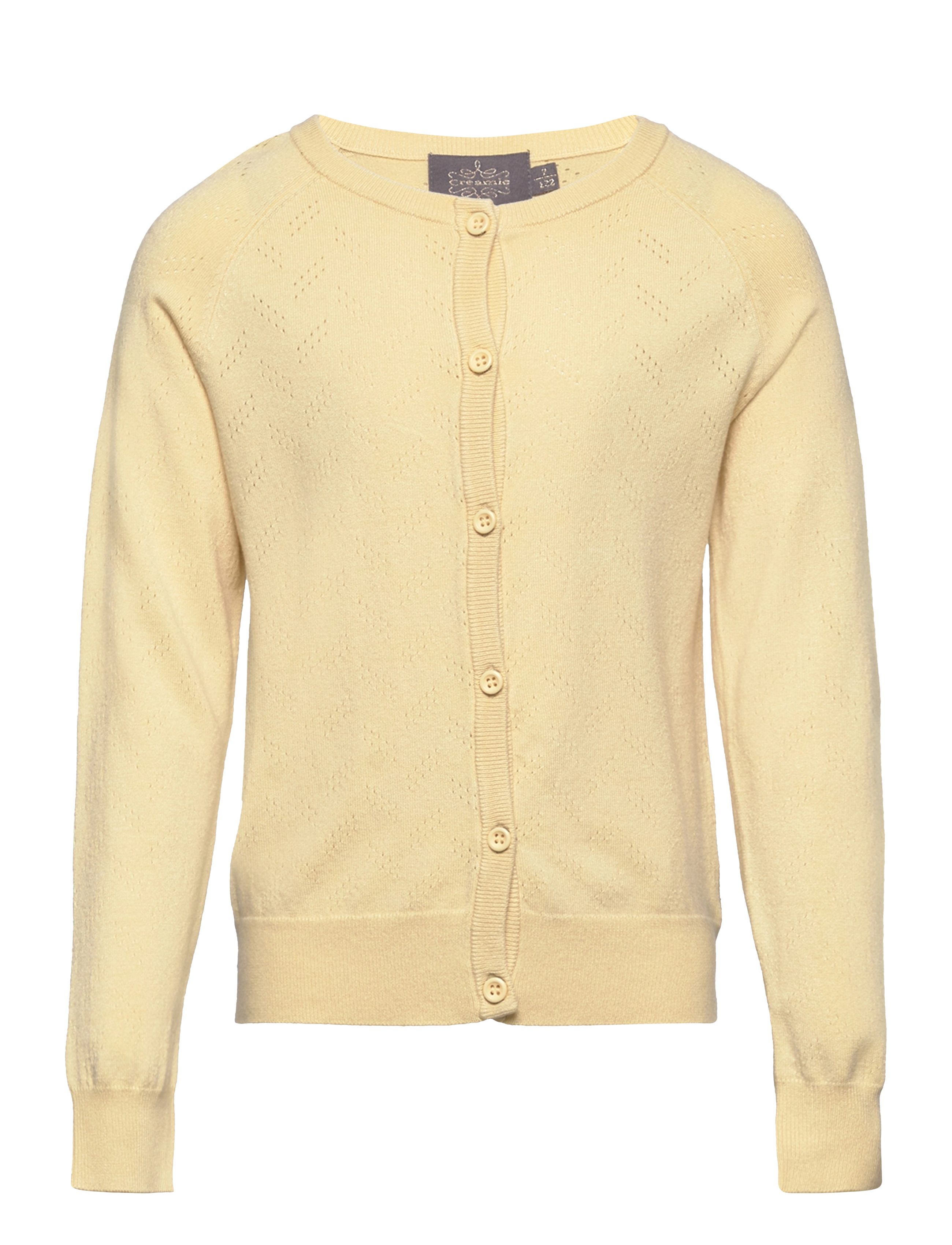 Creamie - Cardigan Pointelle - flan - 0