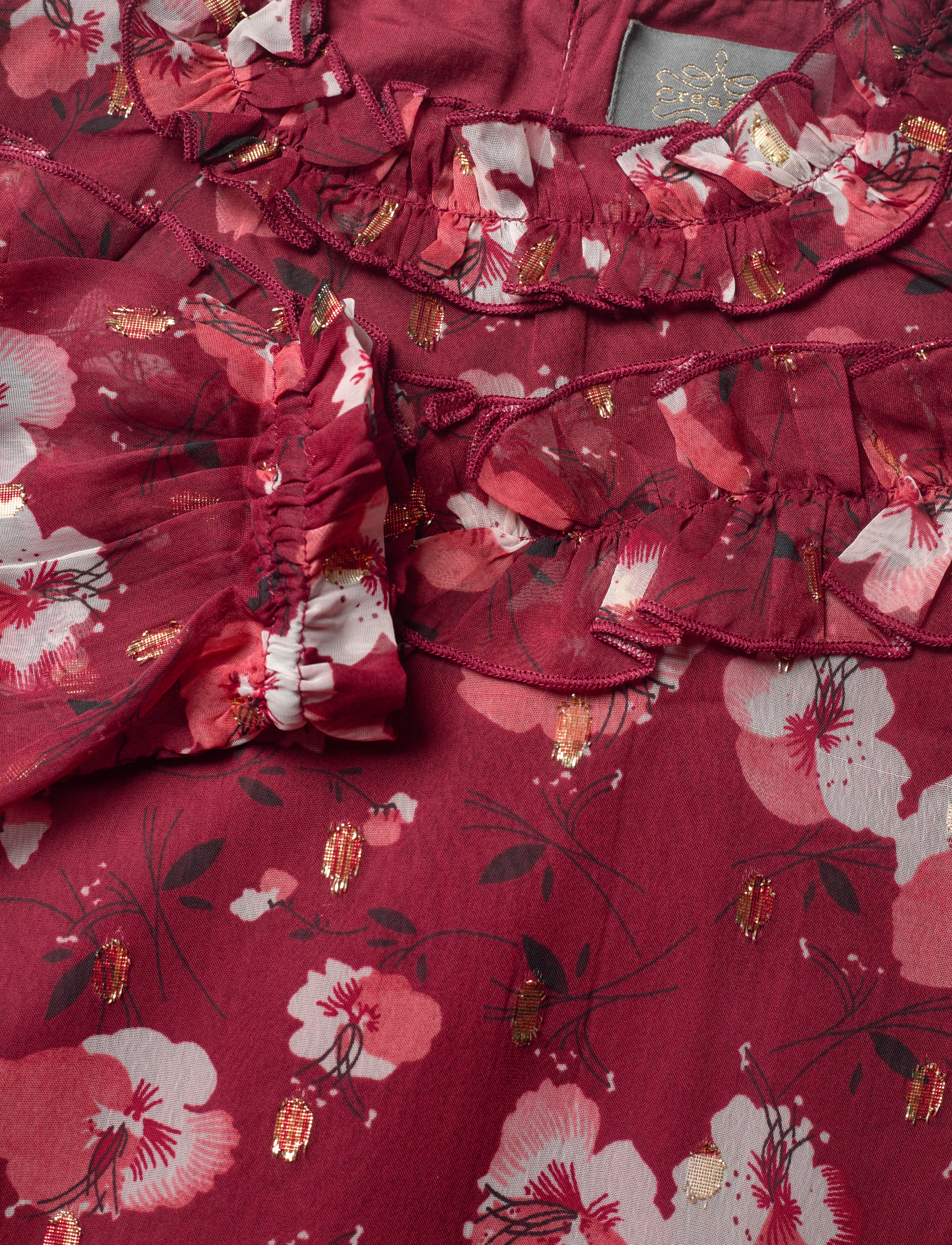 Creamie - Dress Flower Dot - rosewood - 2