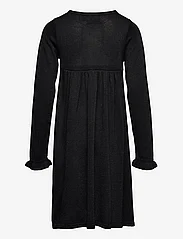 Creamie - Dress Glitter Knit - long-sleeved casual dresses - black - 1