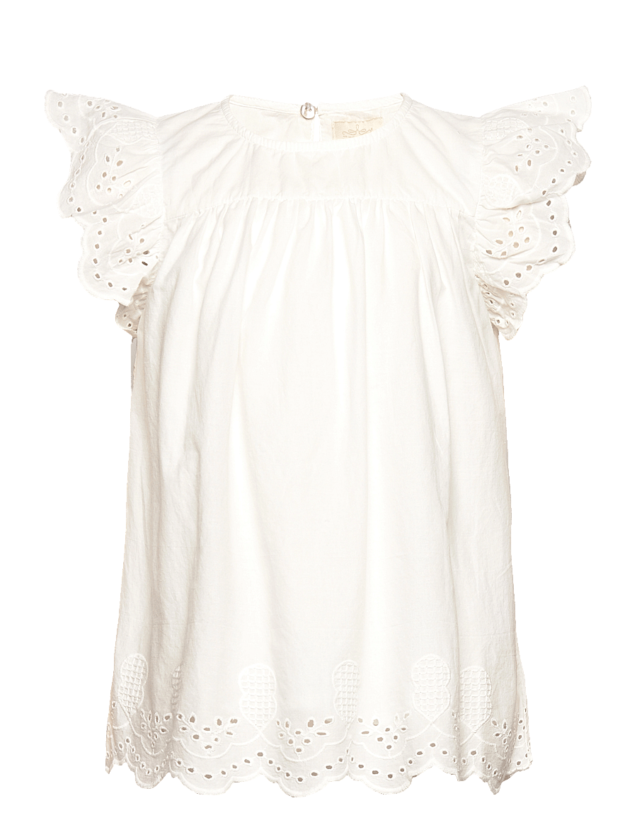 Creamie - Top SS Embroidery - cloud - 0