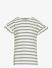 Creamie - T-shirt SS Stripe - kortärmade t-shirts - lily pad - 0