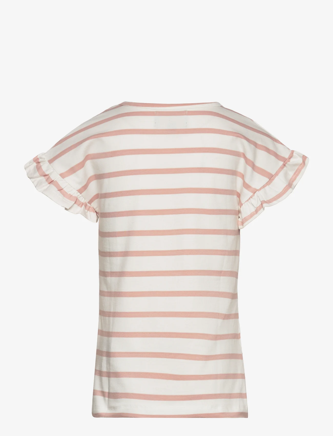 Creamie - T-shirt SS Stripe - short-sleeved t-shirts - rose smoke - 1