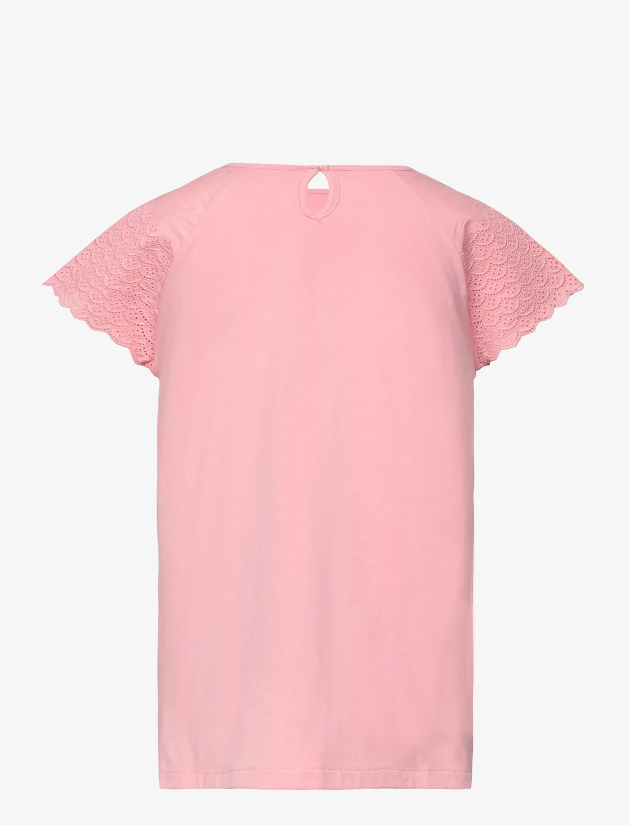Creamie - Top Lace - short-sleeved t-shirts - blush - 1