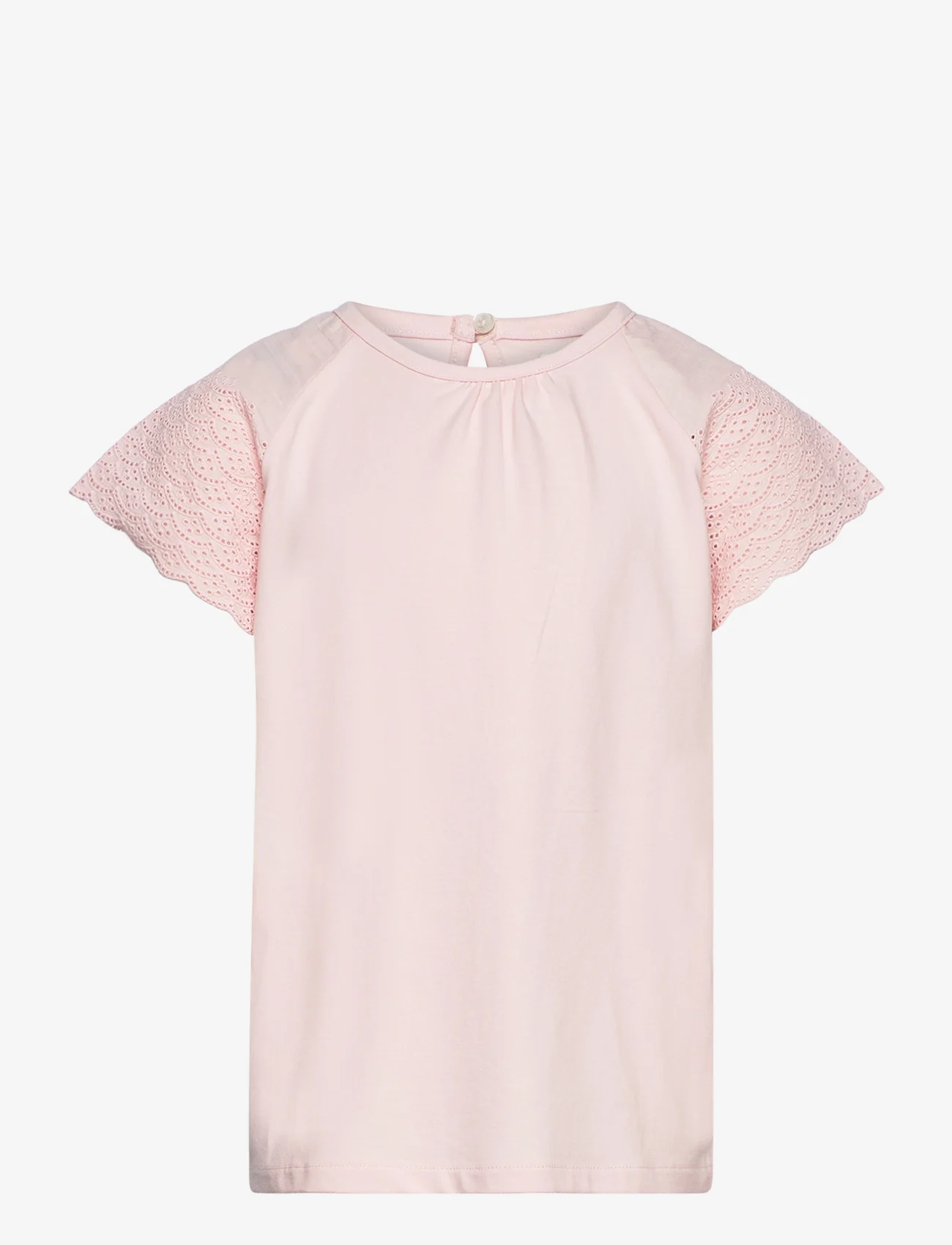 Creamie - Top Lace - kortærmede t-shirts - lotus - 0
