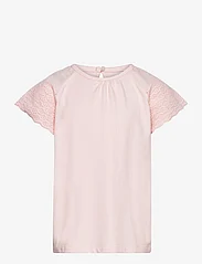 Creamie - Top Lace - kortärmade t-shirts - lotus - 0
