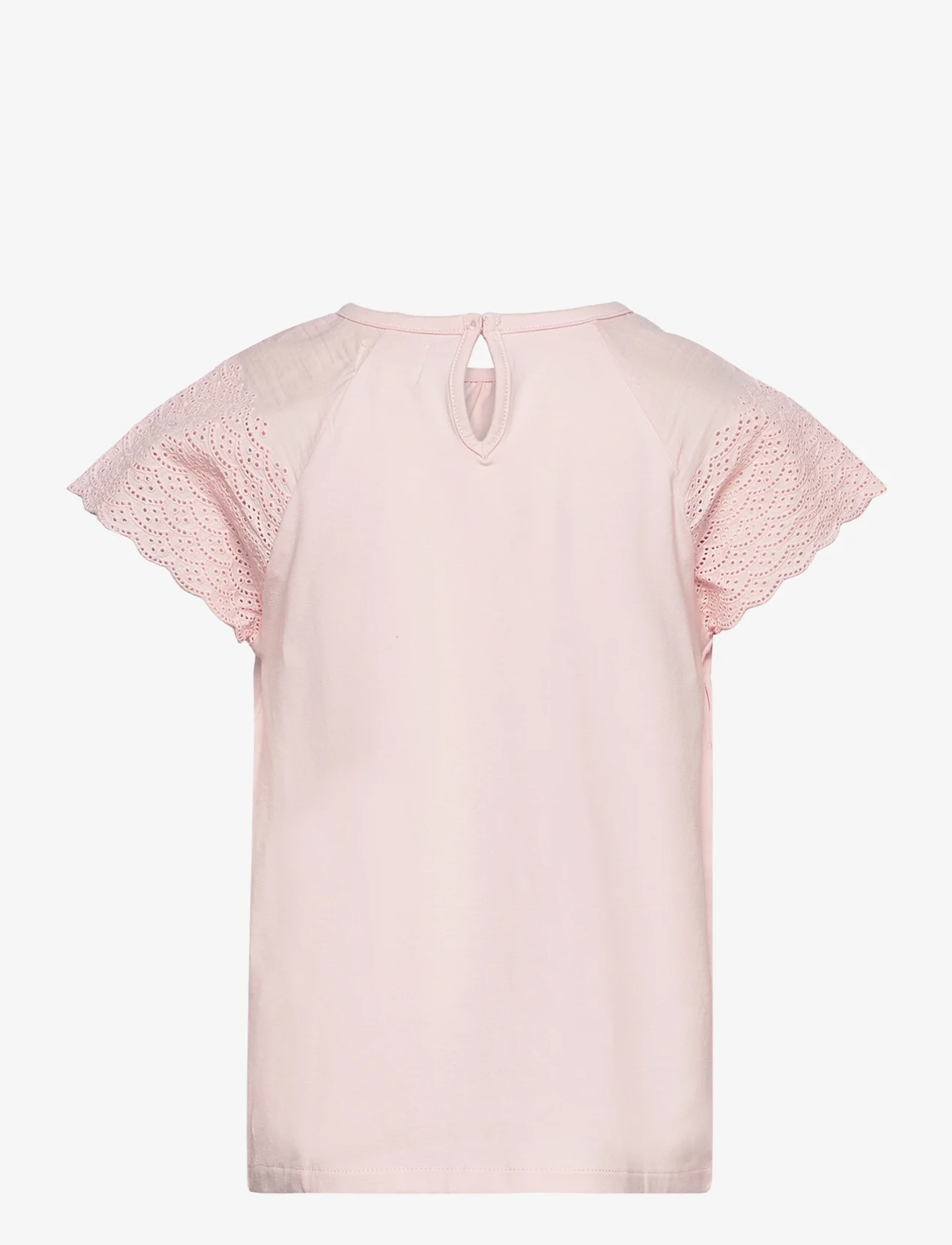 Creamie - Top Lace - kortärmade t-shirts - lotus - 1