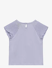 Creamie - Top Lace - kortärmade t-shirts - xenon blue - 1