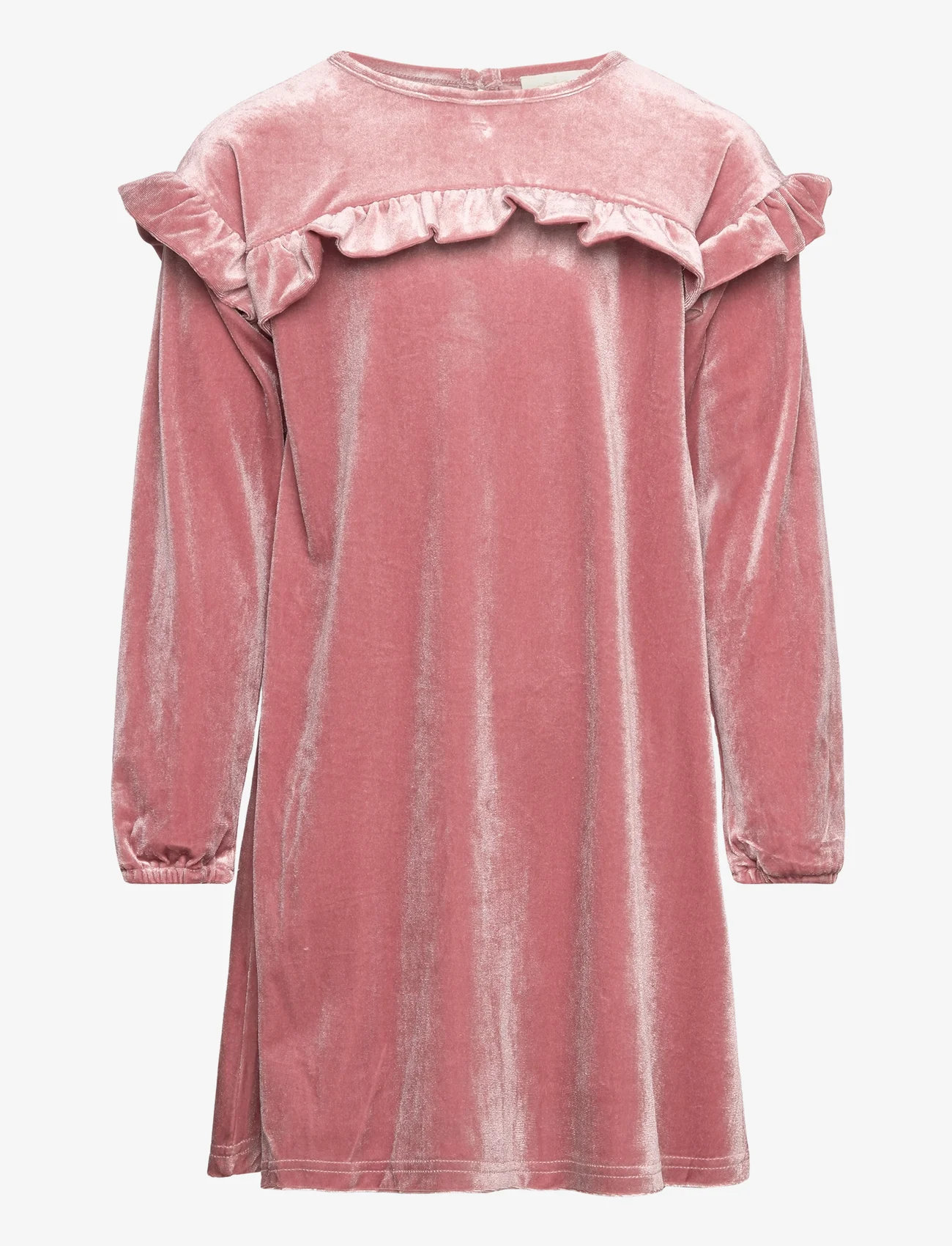 Creamie - Dress Velour - pikkade varrukatega vabaaja kleidid - nostalgia rose - 0