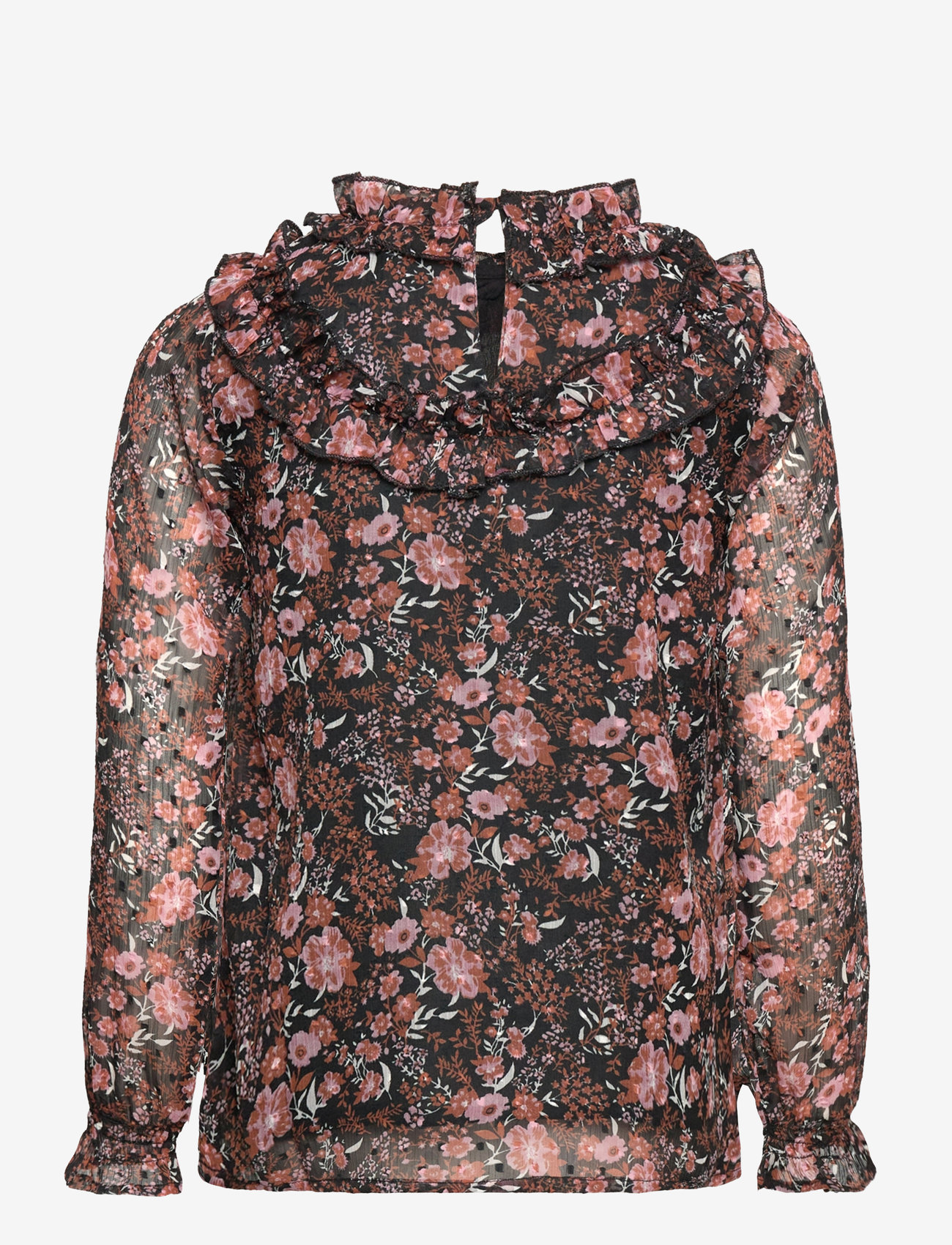 Creamie - Blouse Flower Dobby - black - 1