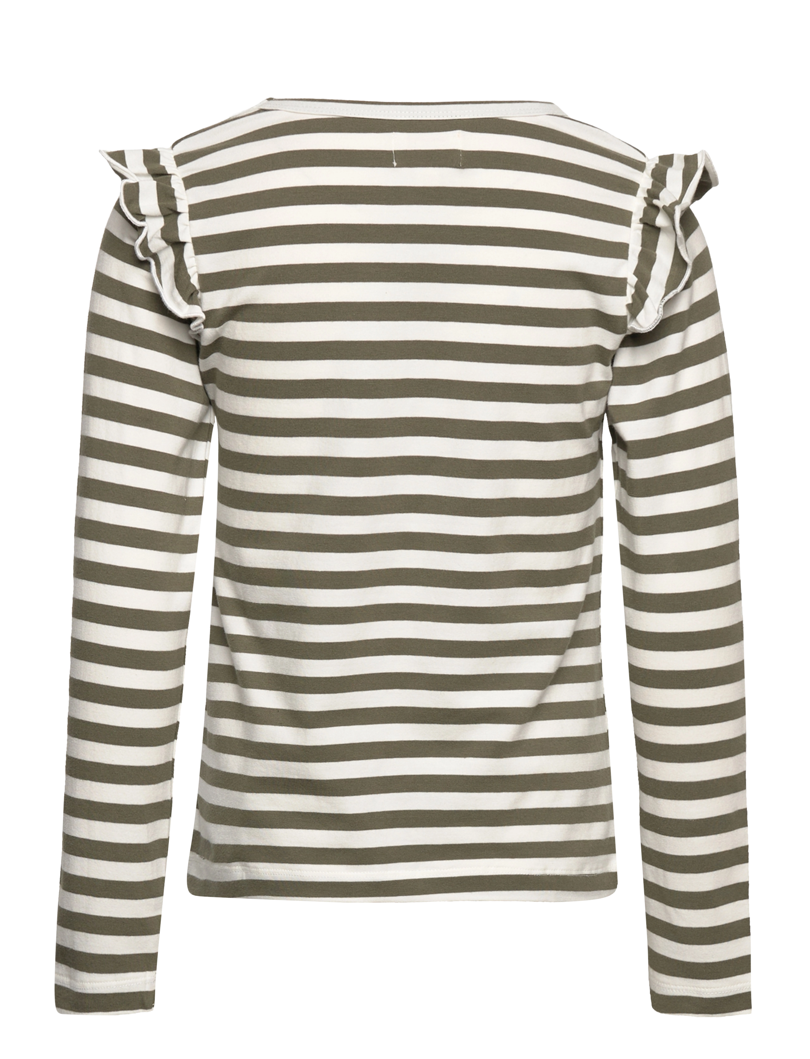 Creamie - T-shirt LS Stripe - deep lichen green - 1