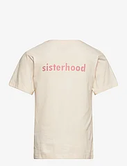 Creamie - T-shirt SS Sisterhood - trumpomis rankovėmis - mother of pearl - 1