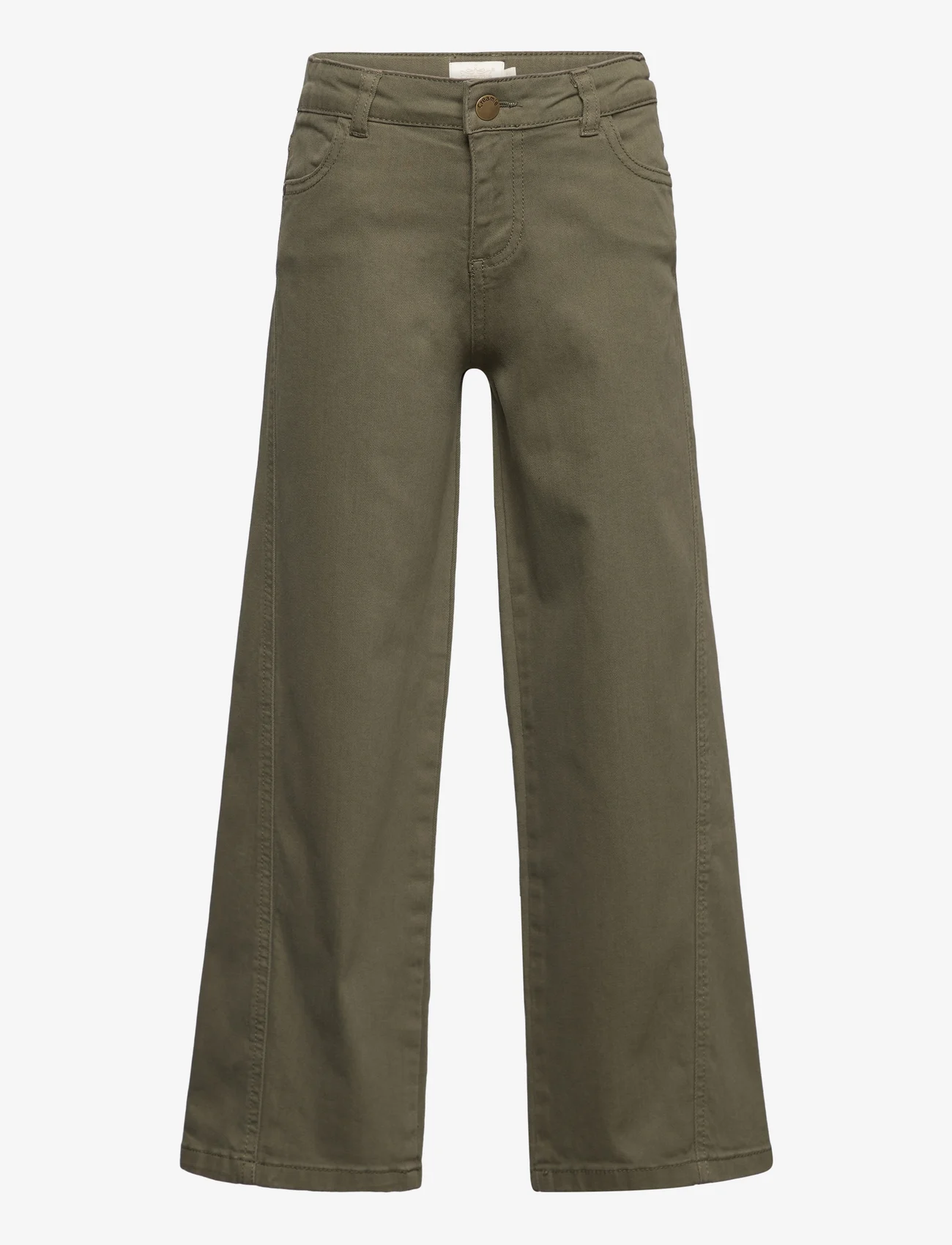 Creamie - Jeans Wide - wide leg jeans - olive night - 0