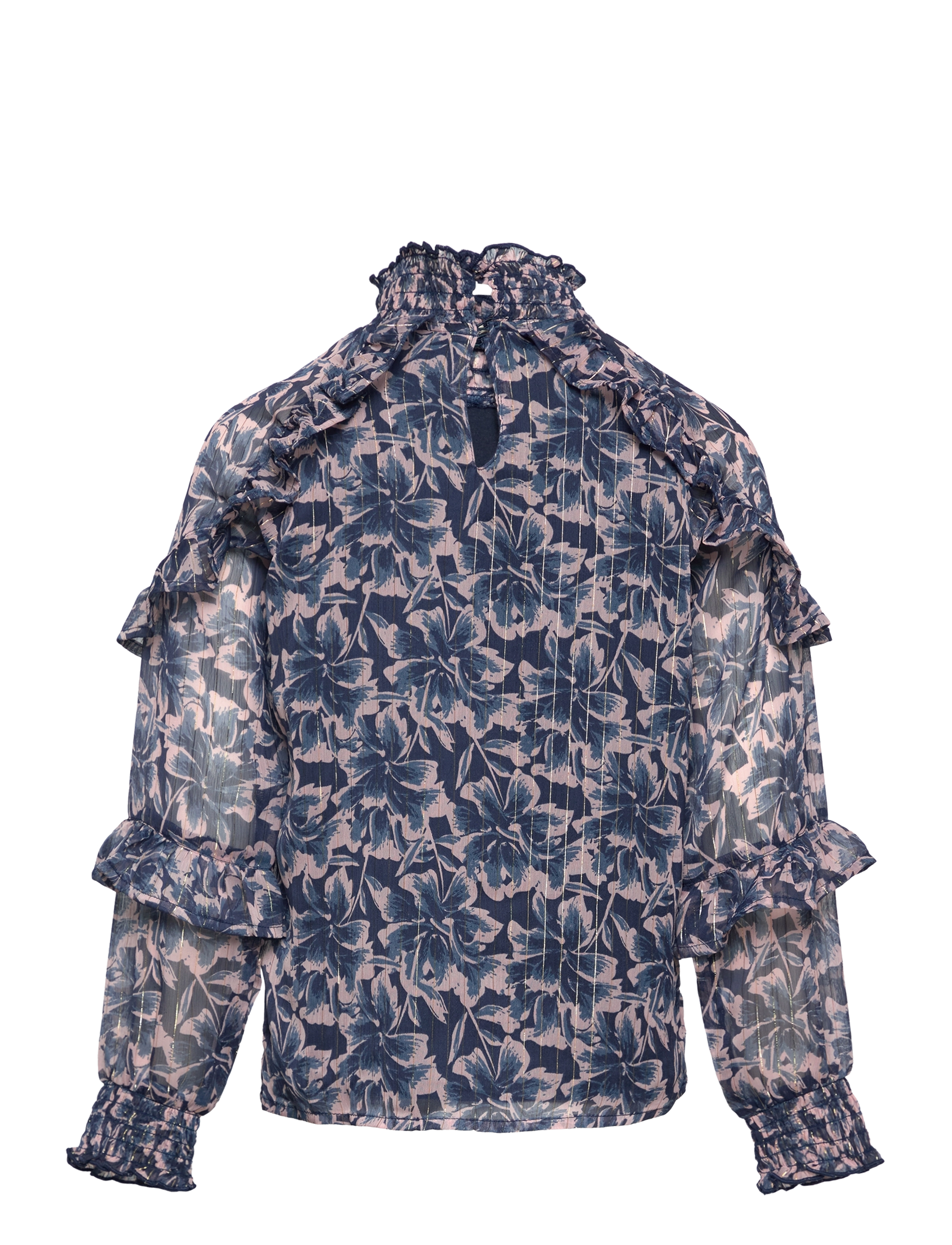 Creamie - Blouse Big Flower - indigo blue - 1