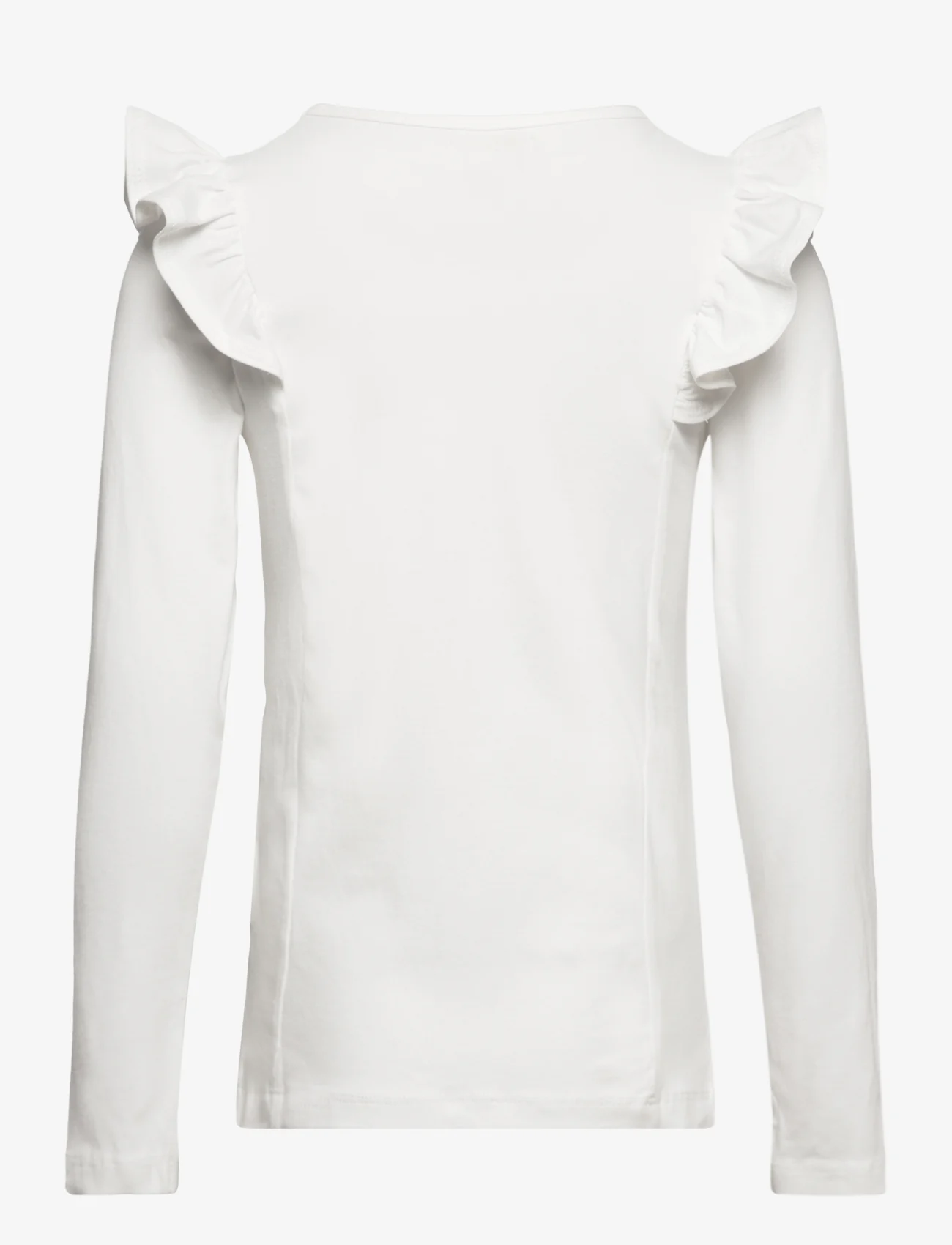Creamie - T-shirt LS Ruffle - langermede t-skjorter - cloud - 1