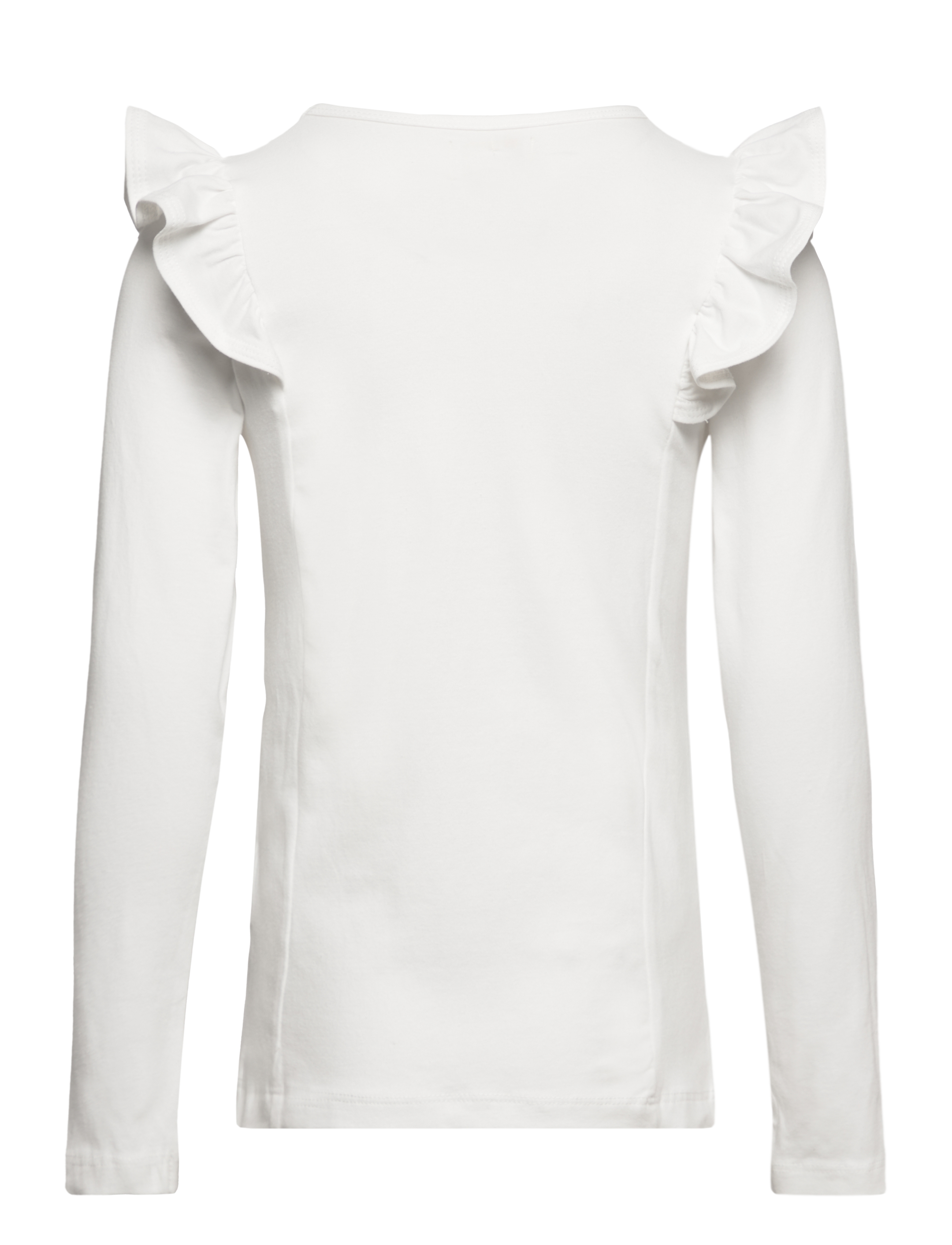 Creamie - T-shirt LS Ruffle - cloud - 1