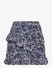 Creamie - Skirt Big Flower - short skirts - indigo blue - 0